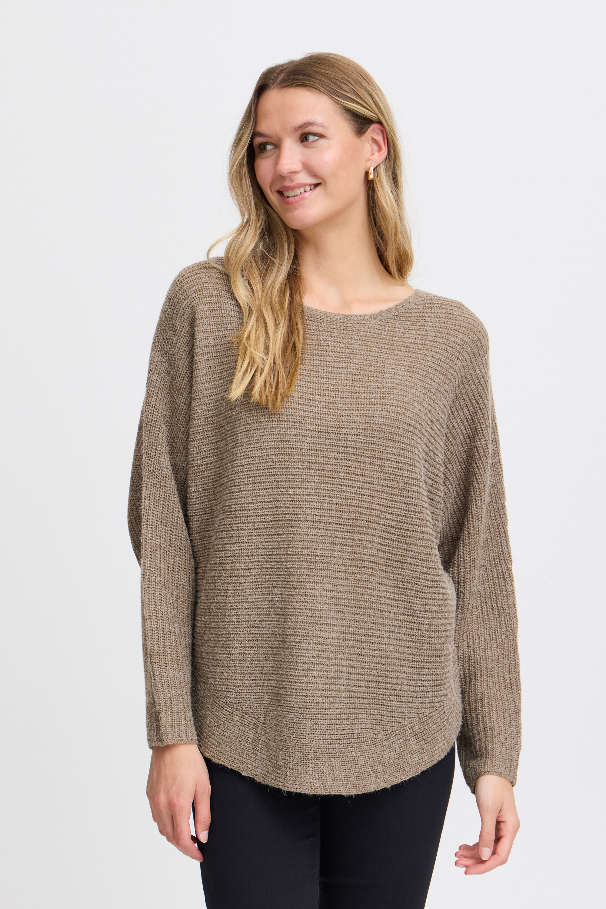 fransa Strickfleece-Pullover »Strickpullover FREretta«