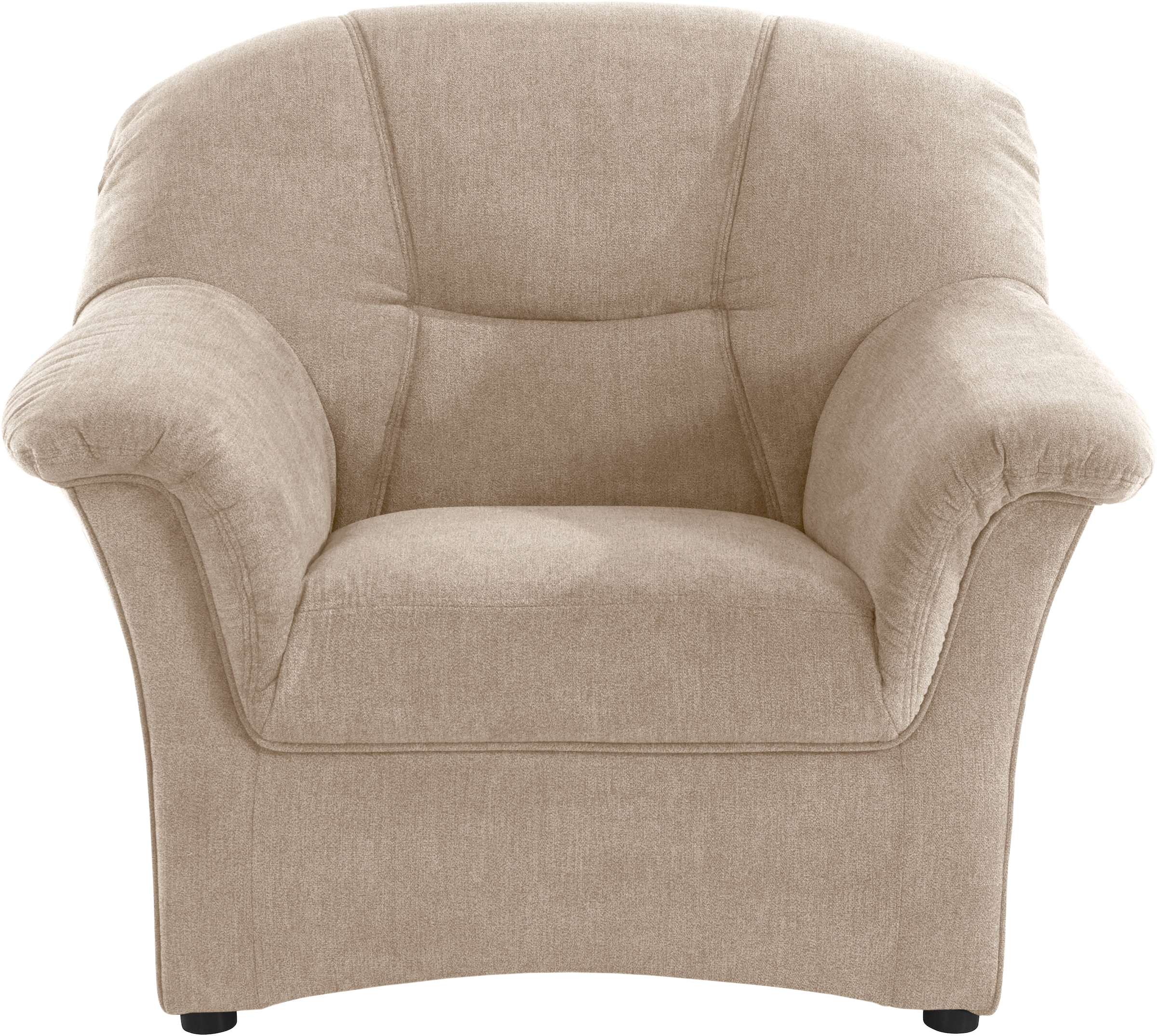 DOMO collection Sessel "SARAFINA Breite 102 cm, auch mit Federkern für noch mehr Sitzkomfort" whlw. mit Federkern, elegantes Design