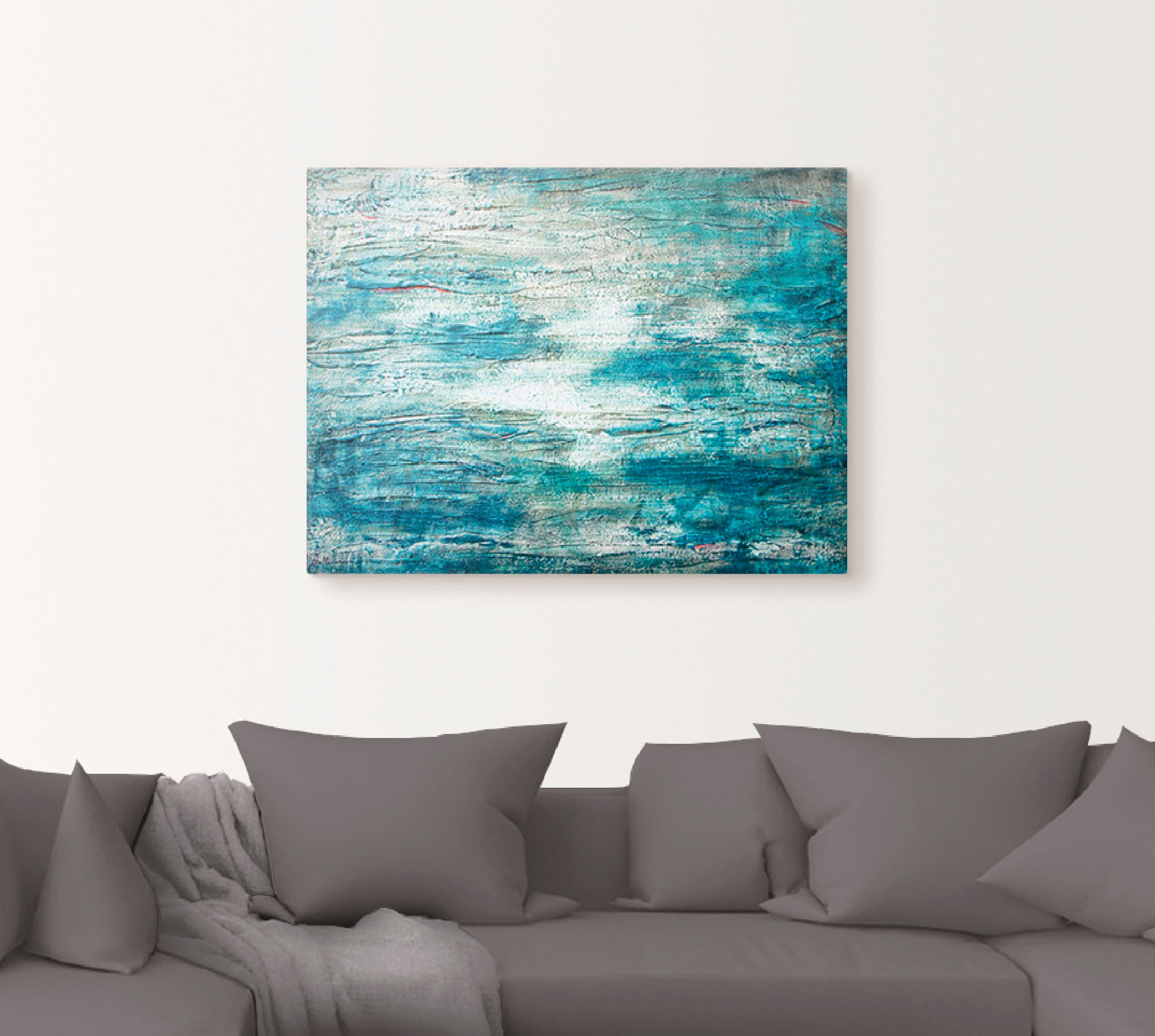 Artland Wandbild »abstrakte Malerei Aquarell«, Gegenstandslos, (1 St.), als Leinwandbild, Poster, Wandaufkleber in verschied. Größen
