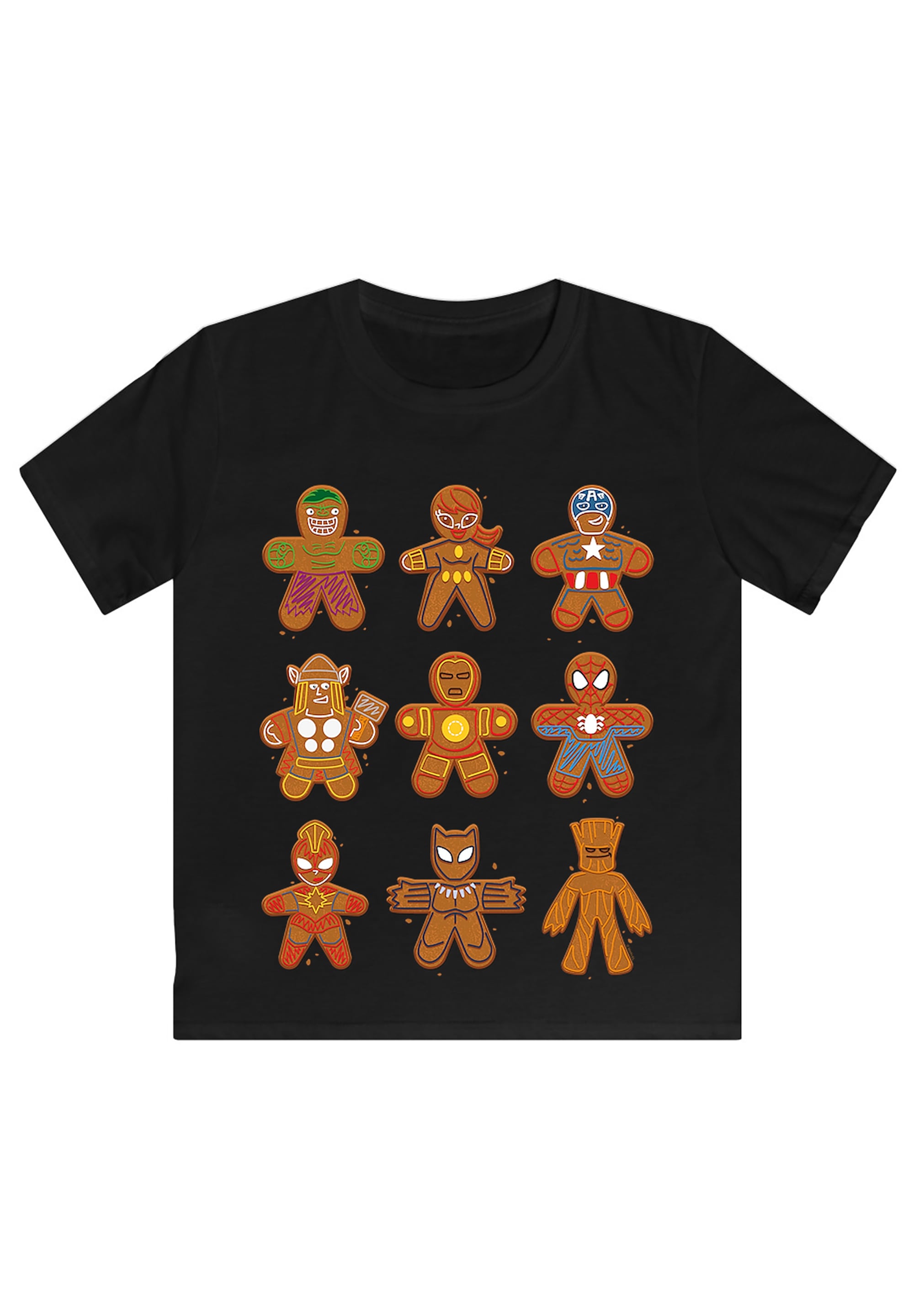 BAUR bestellen T-Shirt online Fan Print Lebkuchen | Avengers Weihnachten F4NT4STIC Universe »Marvel Merch«,