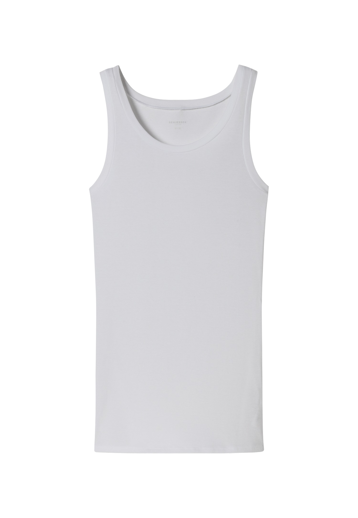 Schiesser Tanktop "Pure Rib", tiefer Rundhals-Ausschnitt, elastisch, breite günstig online kaufen