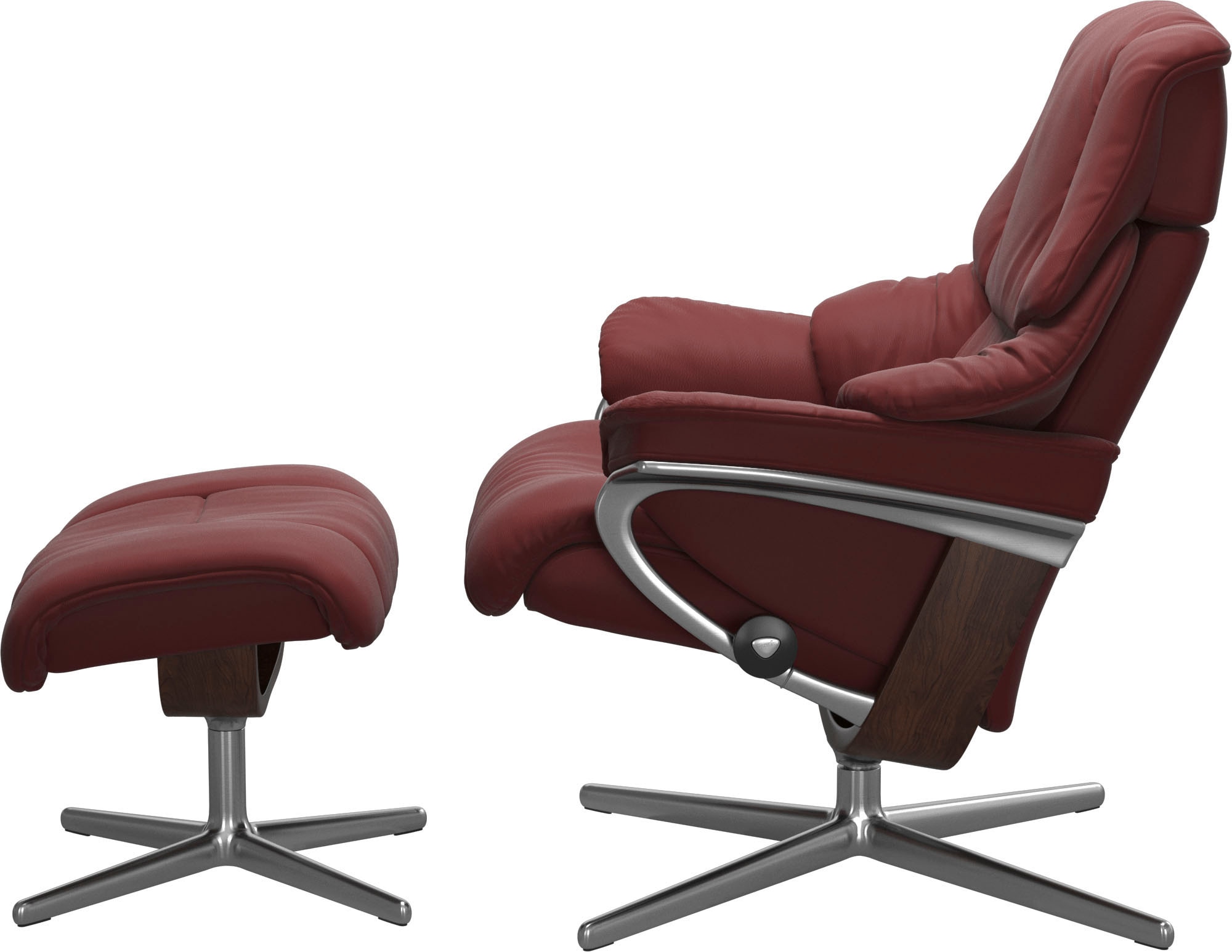 Stressless® Relaxsessel »Reno«, mit Cross Base, Größe S, M & L, Holzakzent Braun