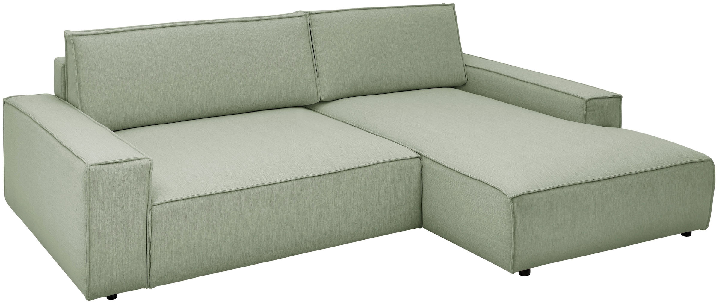 Home affaire Ecksofa »NEU: SHERWOODL XXL 284, Big-Sofa L-Form, tiefe Sitzfläche 95 cm, Cord,«, Leinenoptik, Recamiere rechts/links, auch als Schlafsofa stellbar