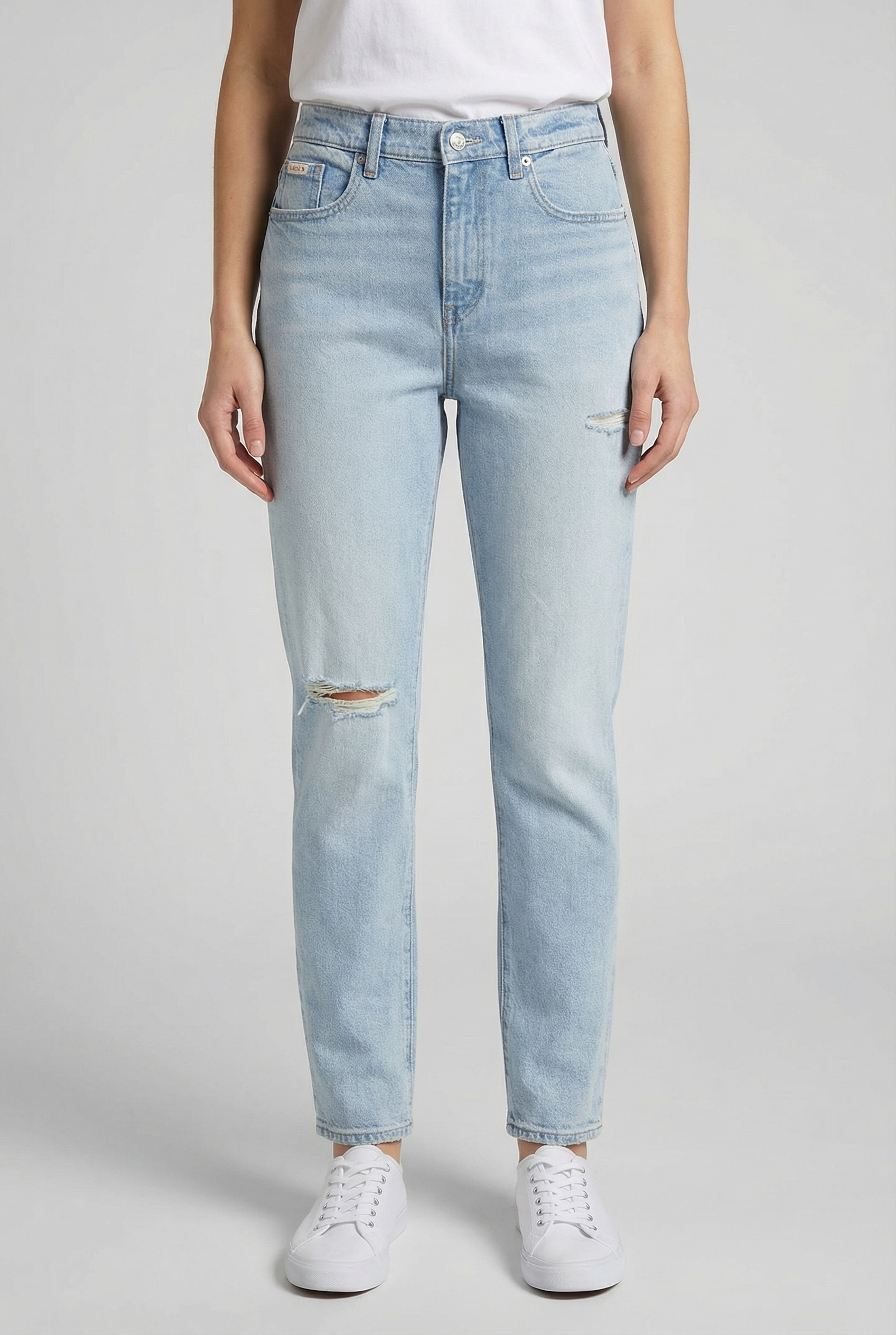 Calvin Klein Jeans Mom-Jeans »NEW MOM JEAN« mit Markenlabel am Bund