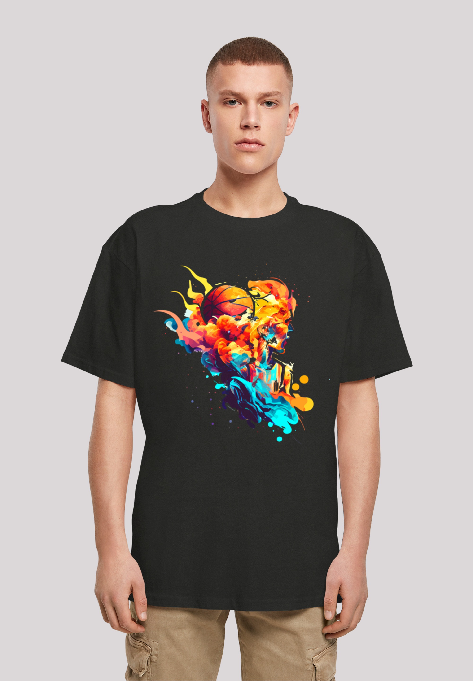 BAUR »Basketball Print ▷ TEE«, | Player F4NT4STIC bestellen OVERSIZE Sport T-Shirt