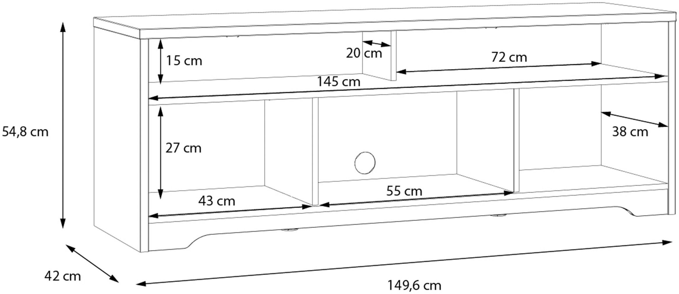 FORTE Lowboard »Joadakis, TV-Board, TV-Schrank, TV-Bank«