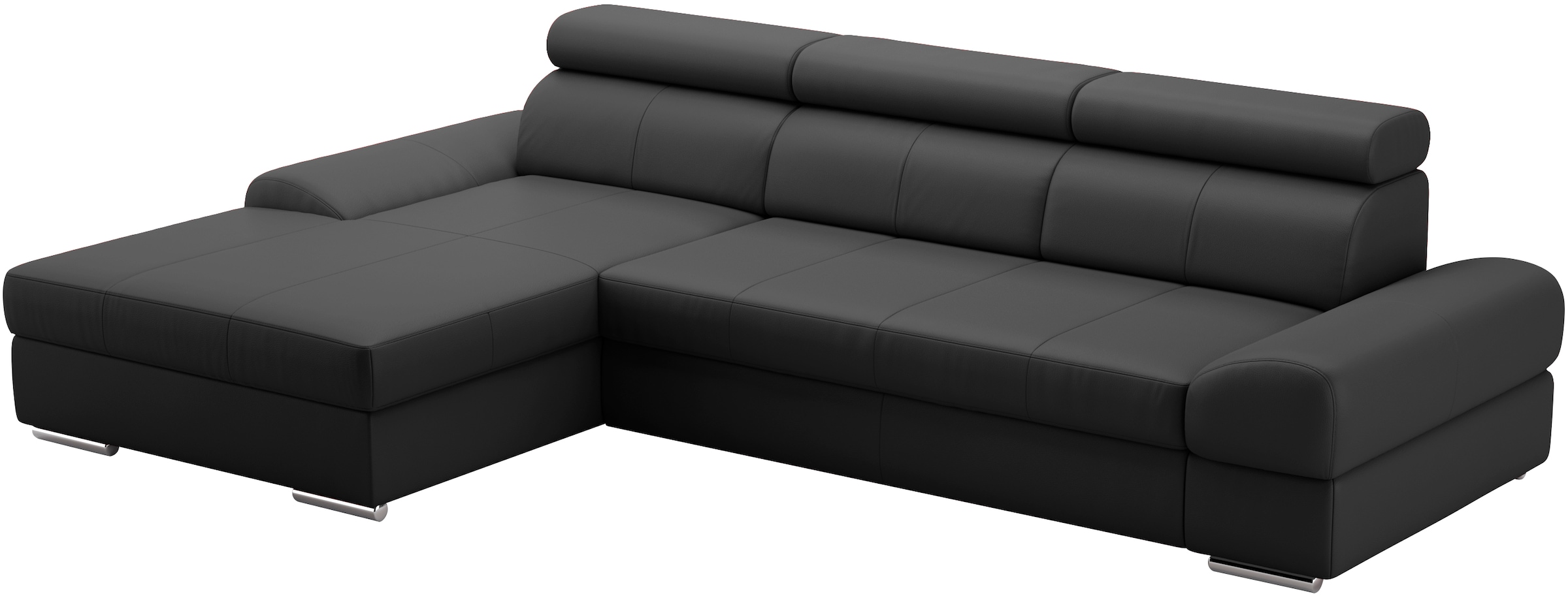 sit&more Ecksofa Broadway, mit verstellbaren Kopfteilen, wahlweise mit Bettfunktion