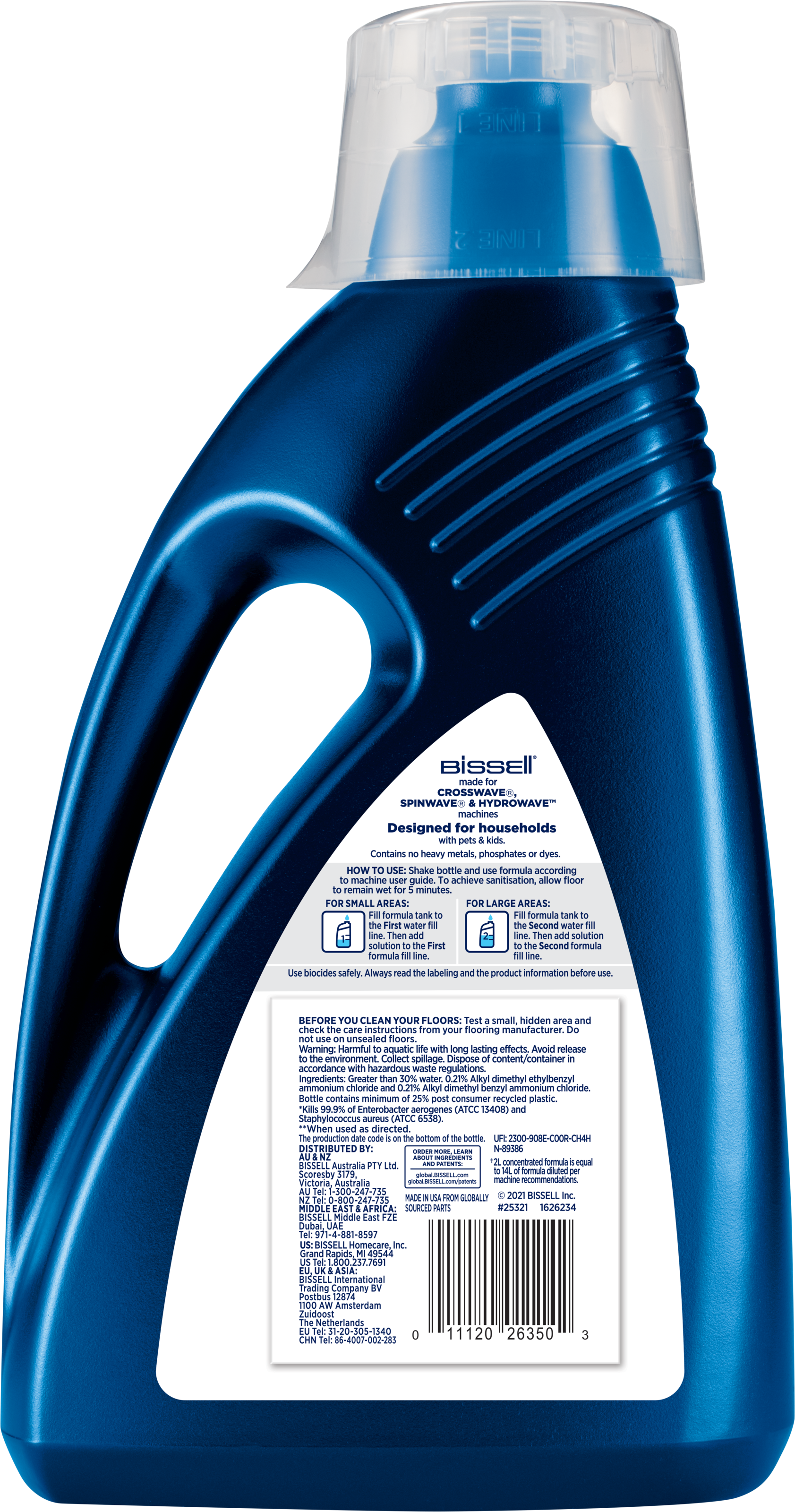 Bissell Fussbodenreiniger »Sanitise Solution«, (1 St.), 2L Reinigungsmittel Desinfektion