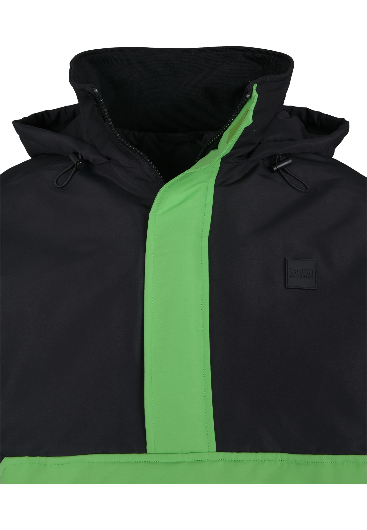 URBAN CLASSICS Allwetterjacke »Urban Classics Herren 3-Tone Neon Mix Pull Over Jacket«, (1 St.), mit Kapuze