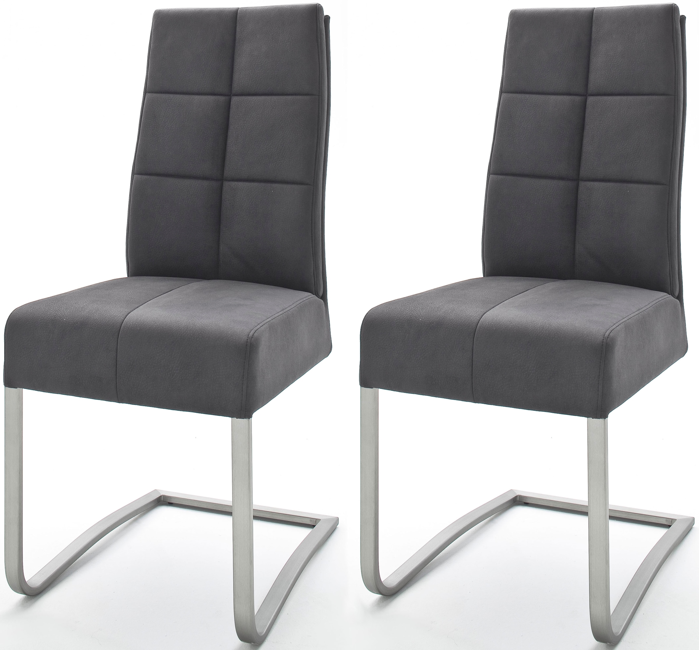MCA furniture Esszimmerstuhl "Salva Schwingstuhl" (Set) 2 Stk. Microfaser m günstig online kaufen
