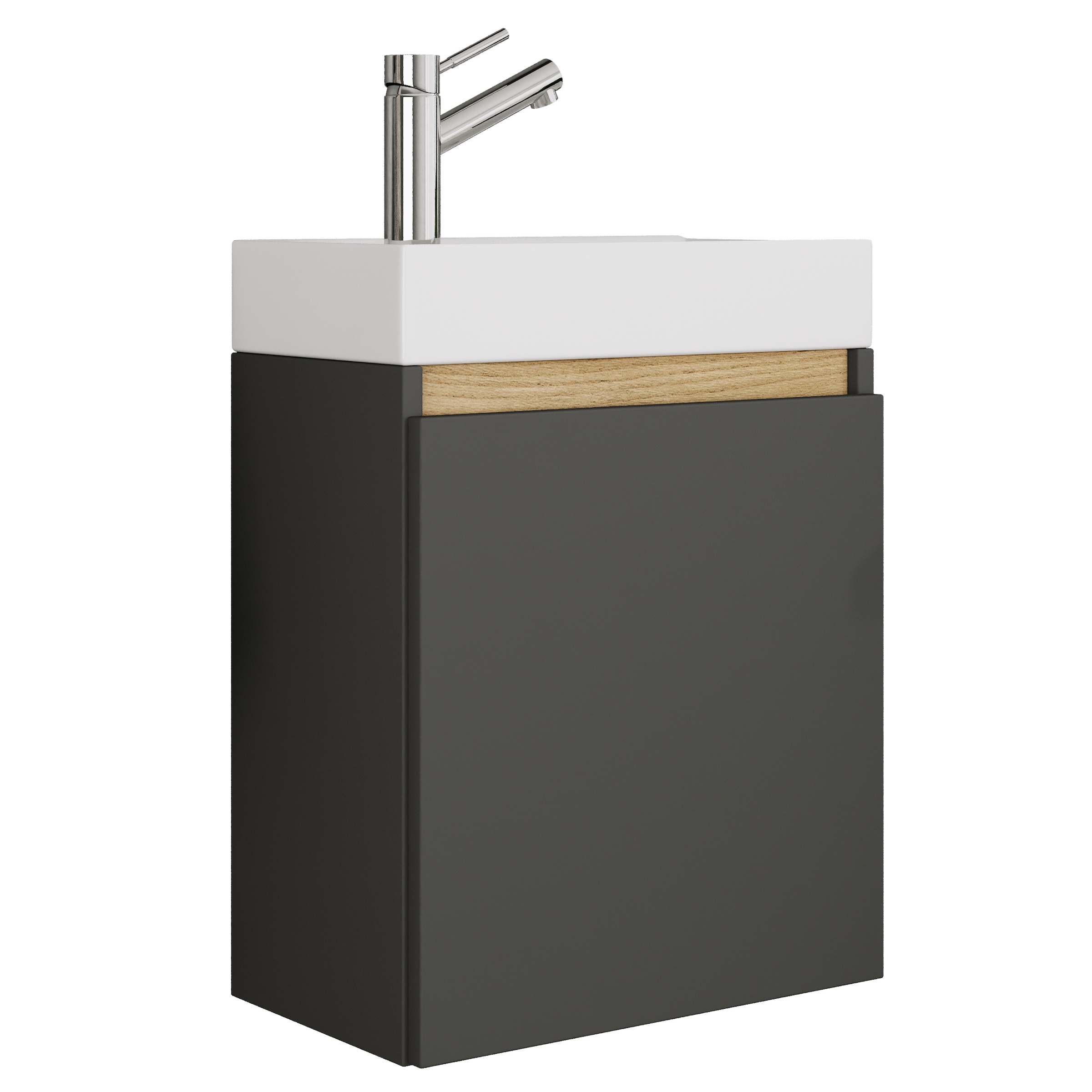 VCM Waschtisch »2 tlg. Hängeschrank Gäste-WC Waschbecken Softclose Cosila« 2 Stk. tlg.