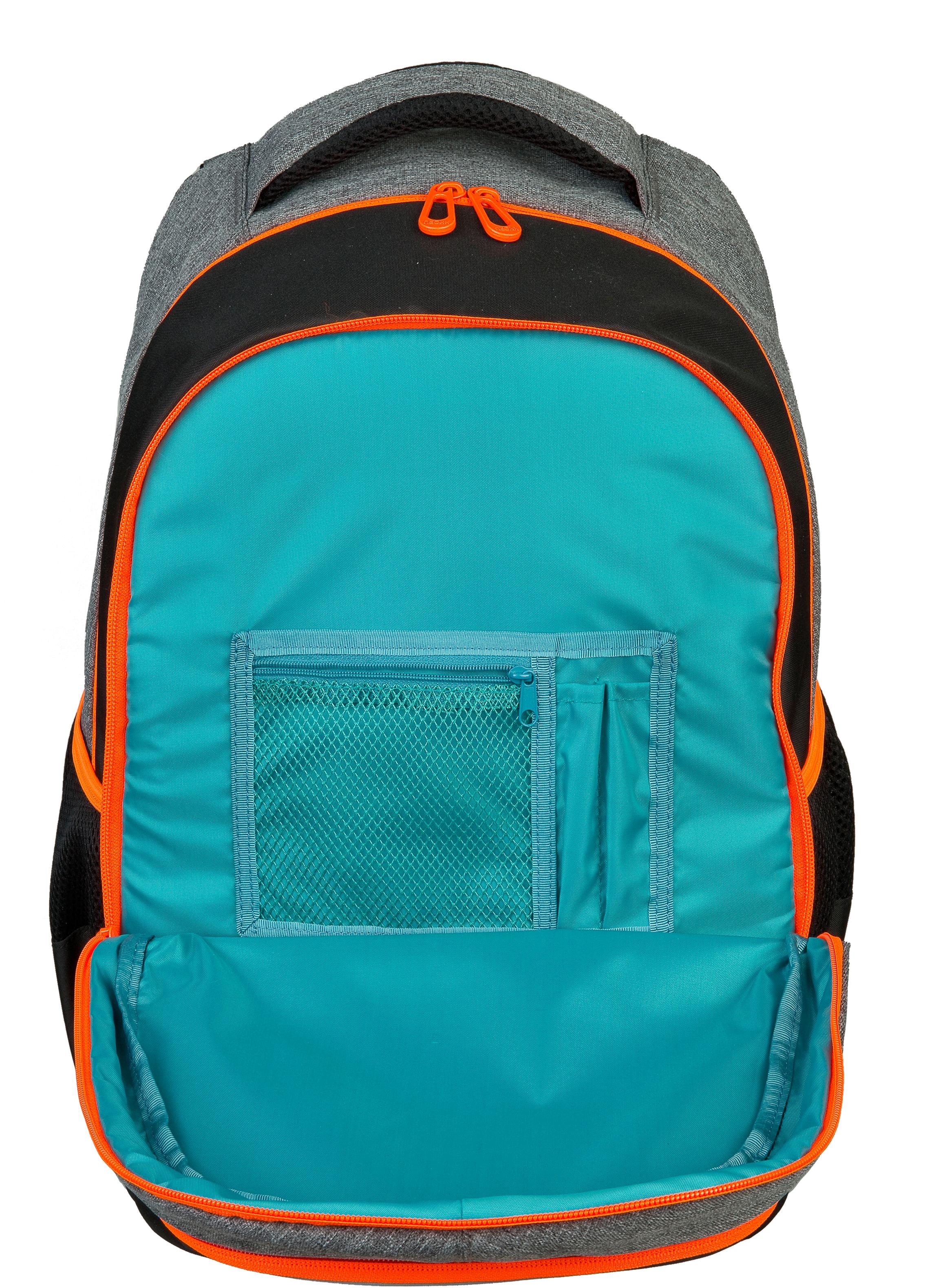 neoxx Schulrucksack »Fly, Stay orange«, Reflektionsnaht, aus recycelten PET-Flaschen