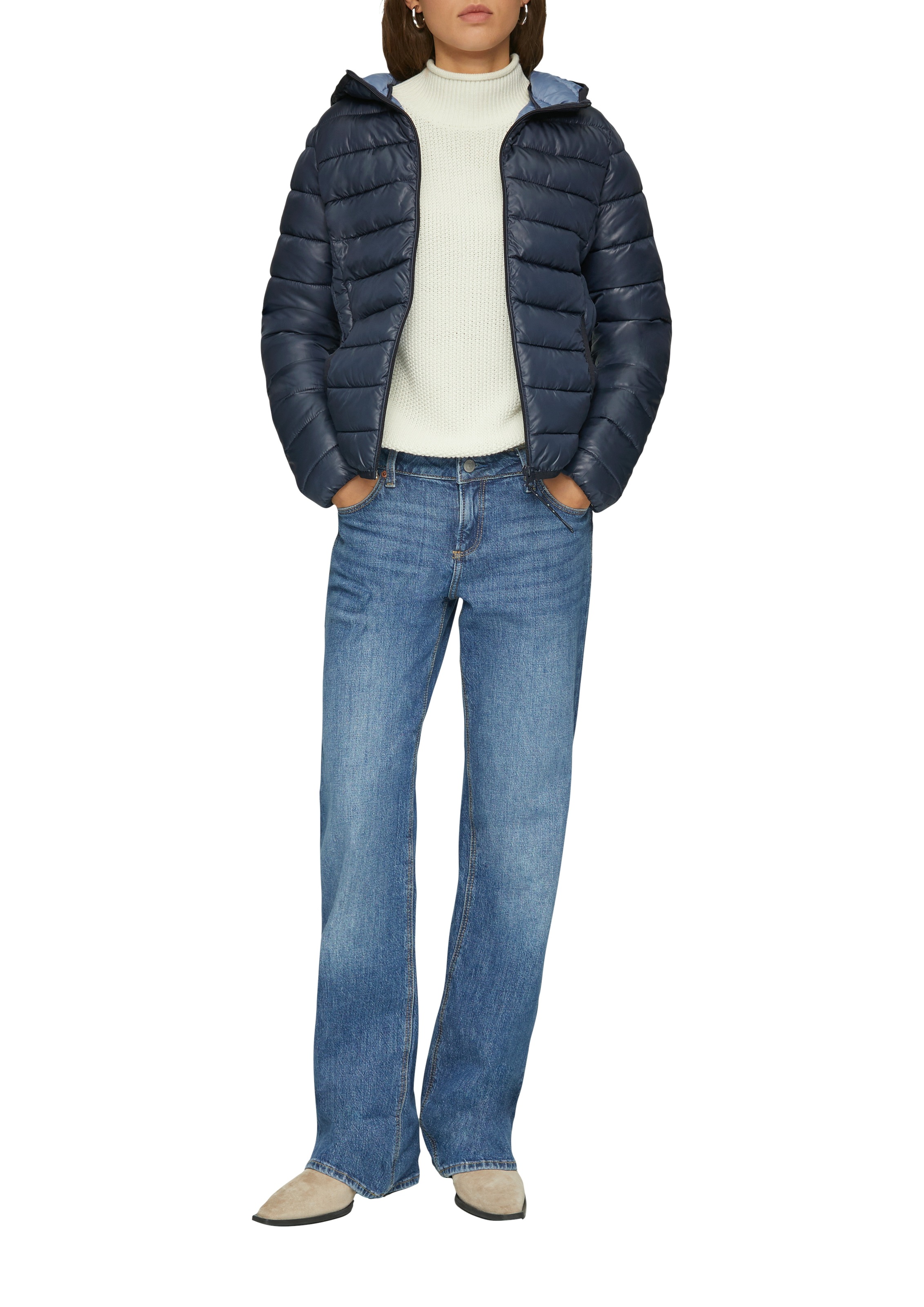 QS Outdoorjacke, mit Kapuze, mit Kapuze