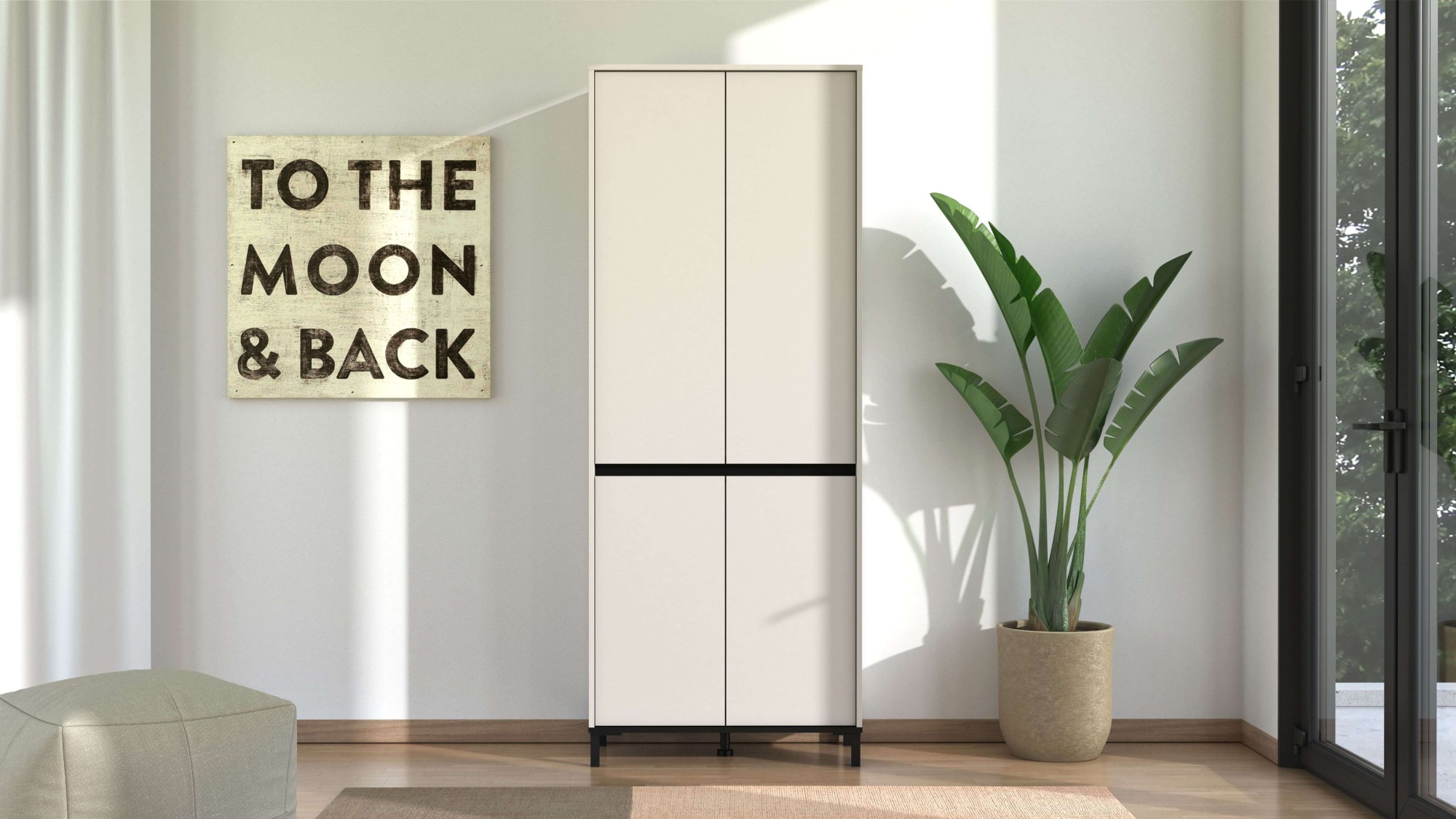 Home affaire Schuhschrank »Flannan, Schuhregal, Schuhkommode, Gesamthöhe 205,5 cm« acht Regale und eine Schublade, Gesamtbreite 80 cm