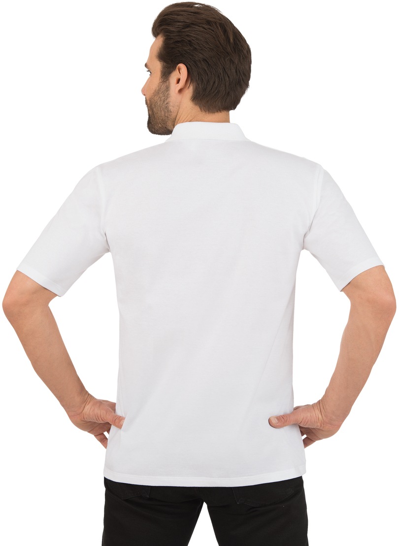 Kragen BAUR Poloshirt | Single-Jersey Trigema Knopfleiste mit aus