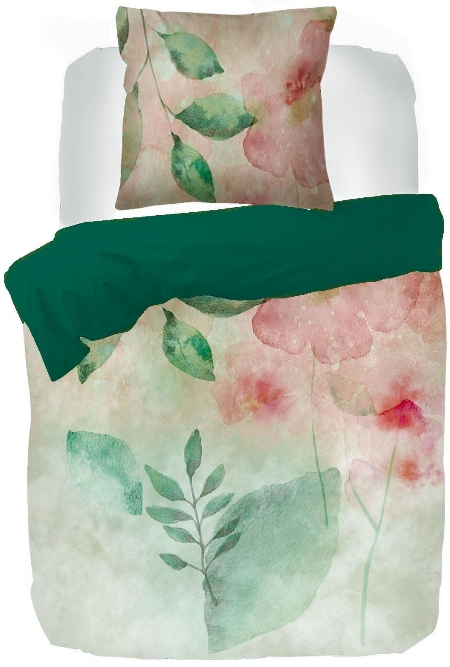 kayori Bettwäsche "Haimini" 2 Stk. 100% reiner Bio-Baumwoll-Satin günstig online kaufen