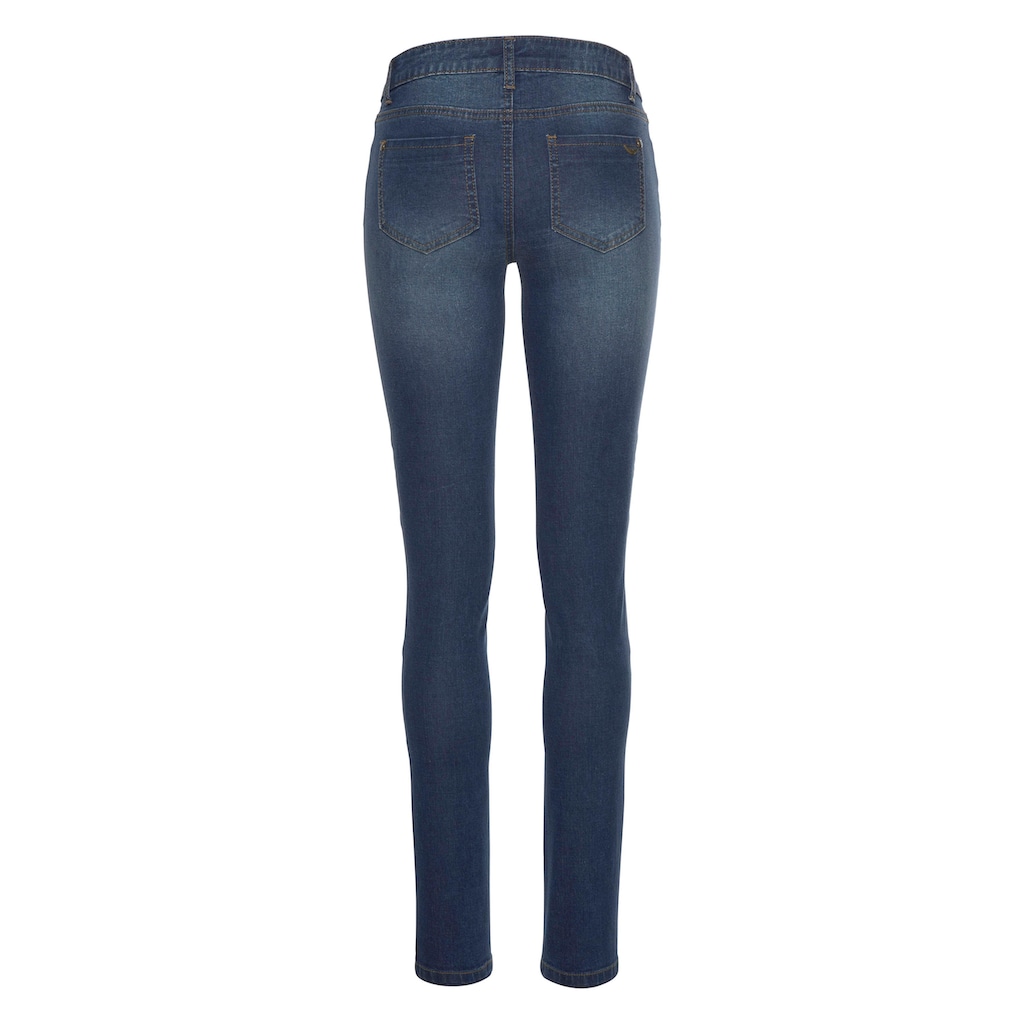 Arizona Skinny-fit-Jeans »im Biker- Look«, Low Waist