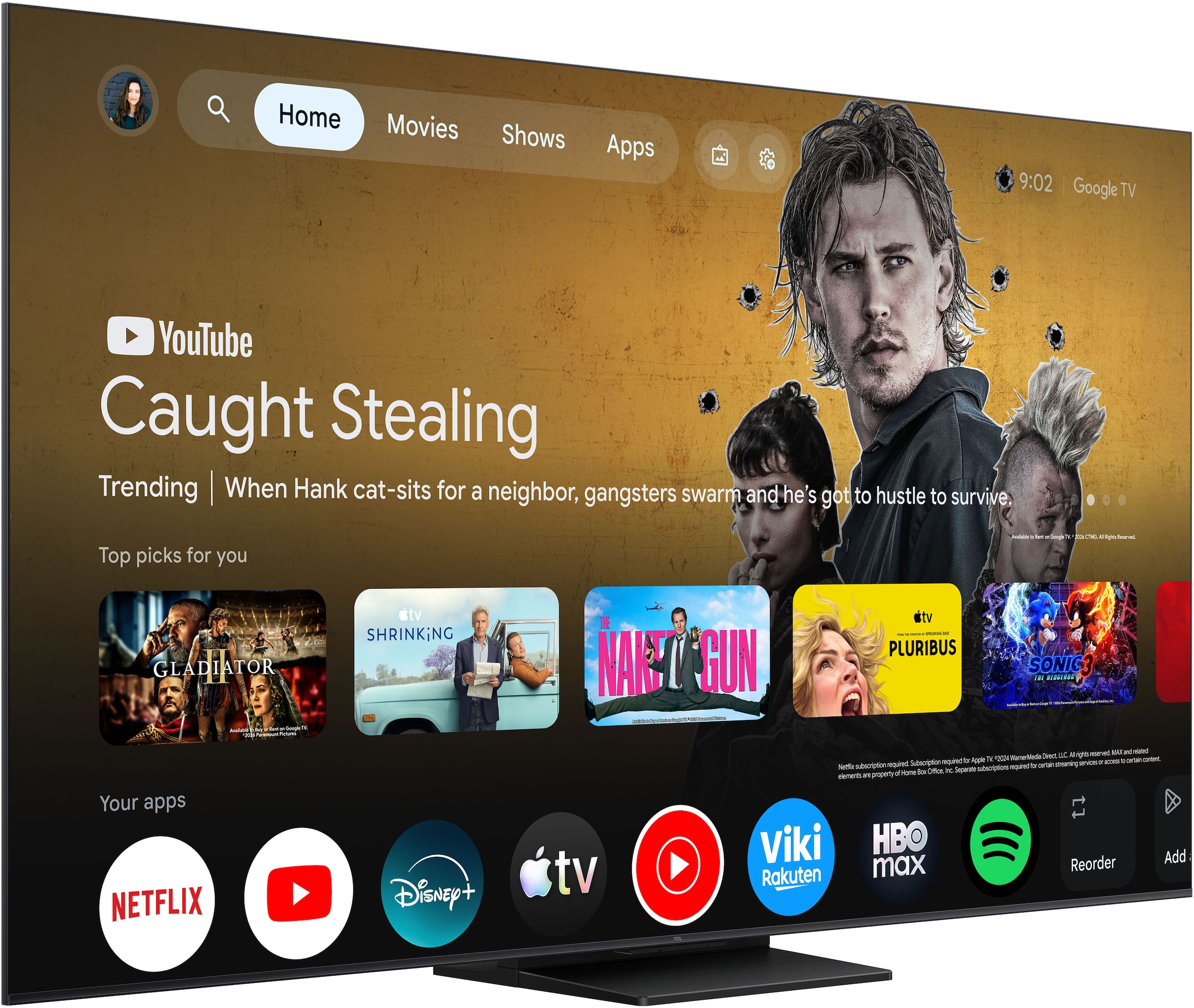TCL QLED Mini LED-Fernseher »75Q7D ProX1« 189 cm/75 ″ SQD-Mini LED, AiPQ Prozessor, ONKYO 2.1, Dolby Vision, Apple AirPlay 2