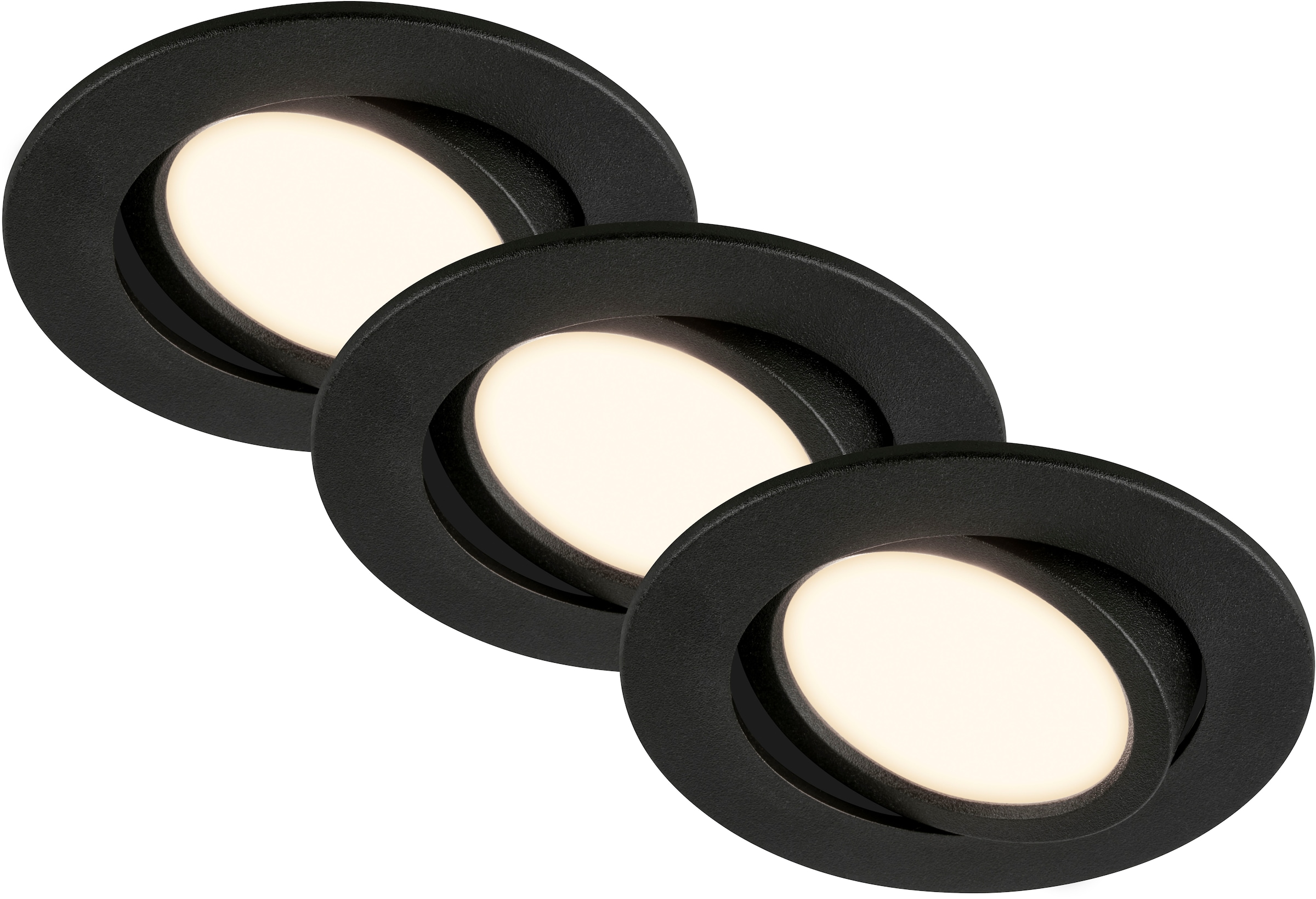 LED Einbauleuchte "PIWO 7663035"schwarz, BRILONER LEUCHTEN, Leuchten