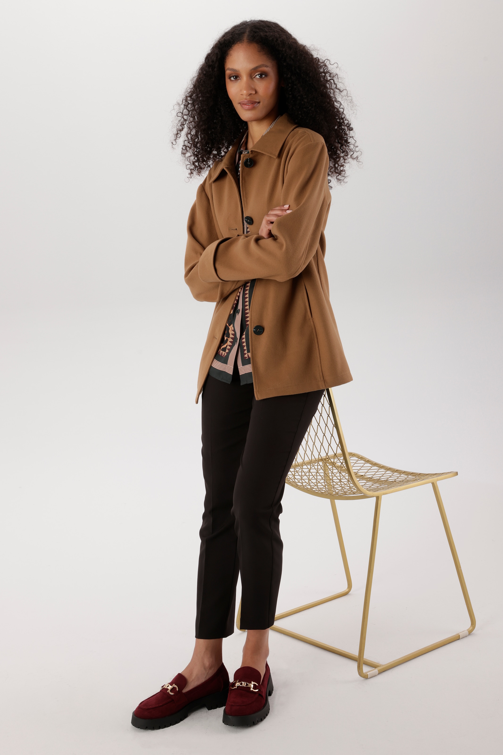 Aniston SELECTED Outdoorjacke weiches, trageangenehmes Wildlederimitat - NEUE KOLLEKTION