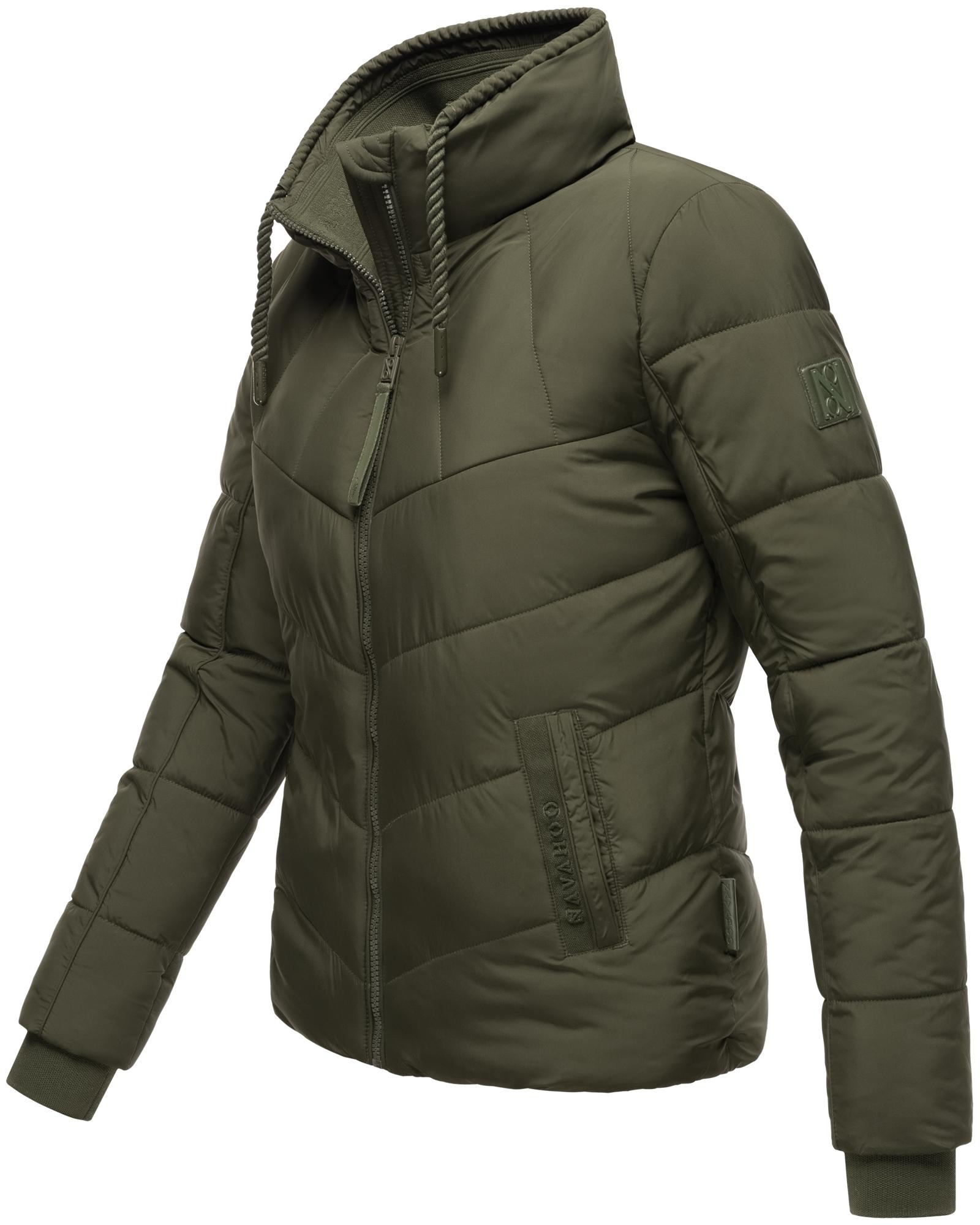 Navahoo Steppjacke »Liebesfee 14«, ohne Kapuze, gesteppte Damen Übergangsjacke mit wattiertem Stehkragen
