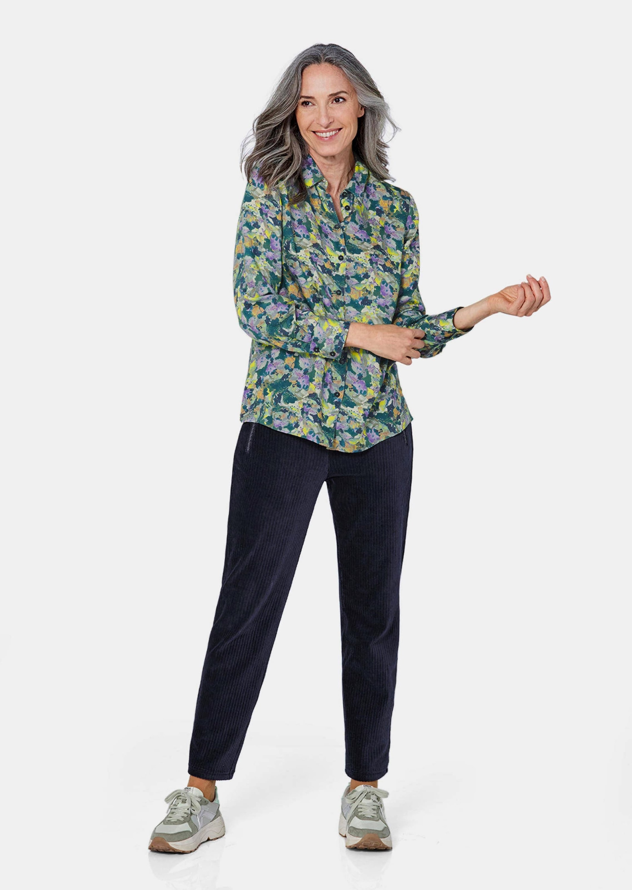 GOLDNER Hemdbluse "Hemdbluse mit Druck" keine/nicht Relevant günstig online kaufen