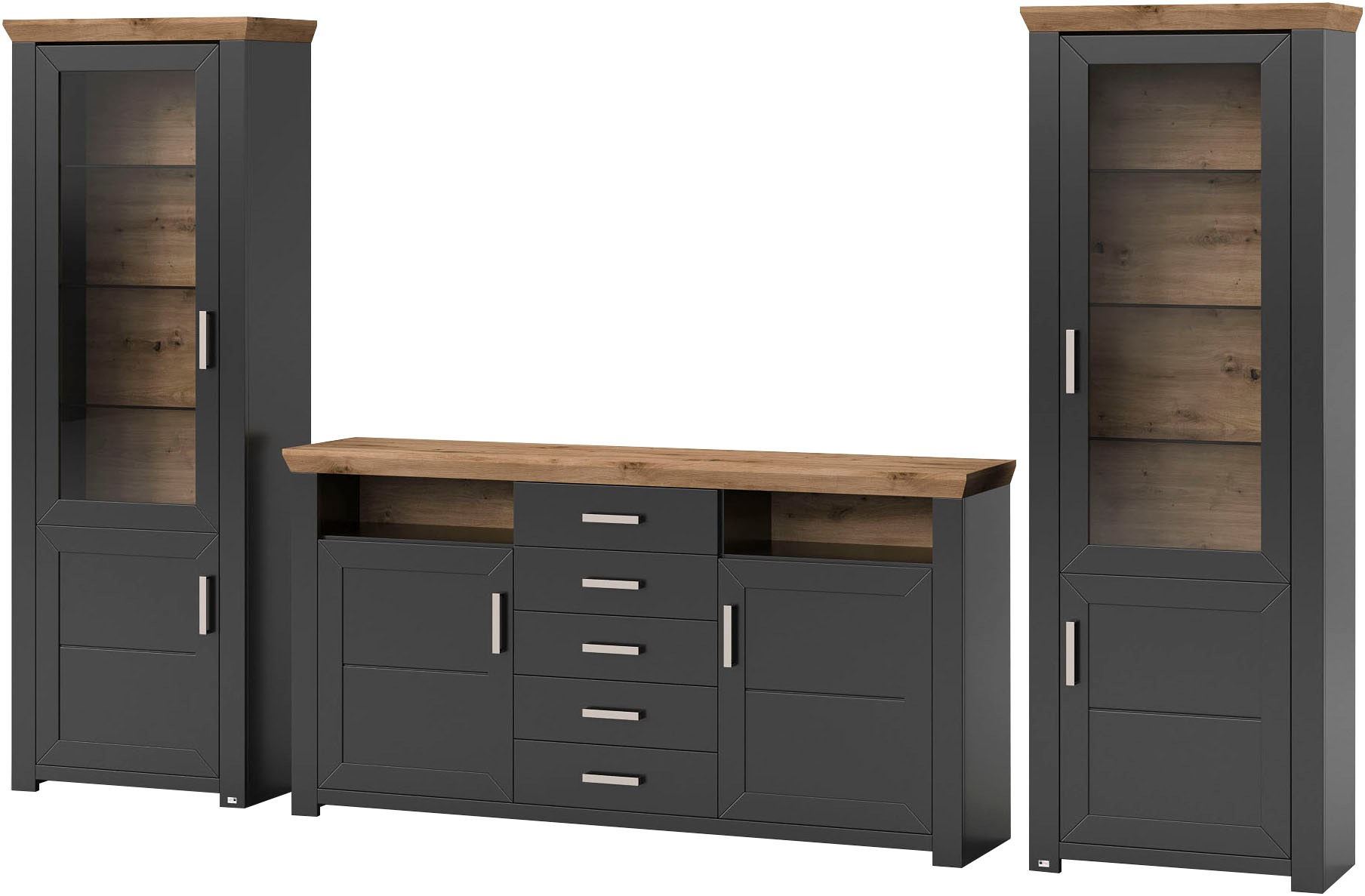 set one by Musterring Wohnwand "York" Set, 3 Stk. tlg. günstig online kaufen