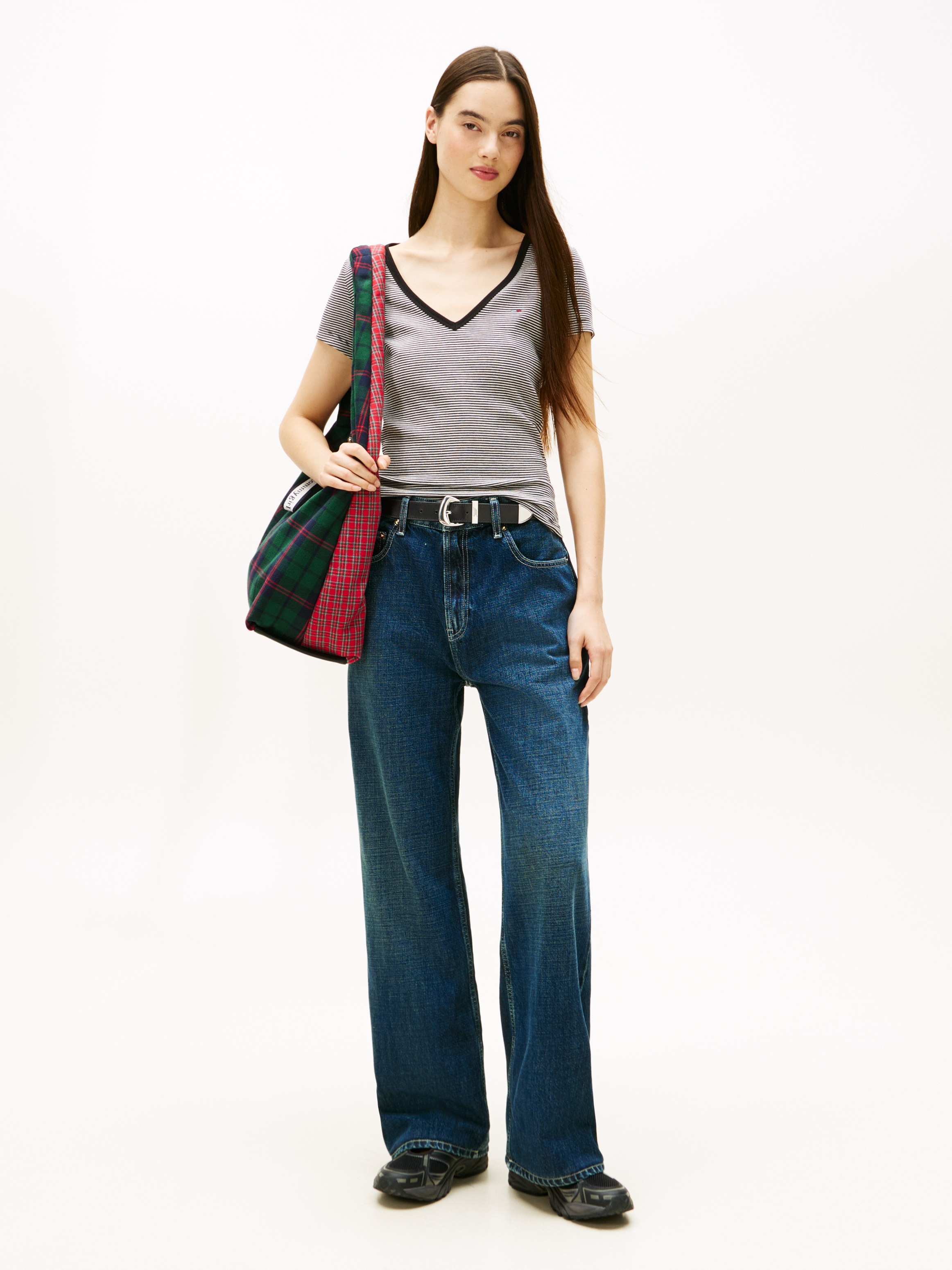 Thumbnail - Tommy Jeans Kurzarmshirt "TJW SLIM ESSENTIAL RIB V SS"