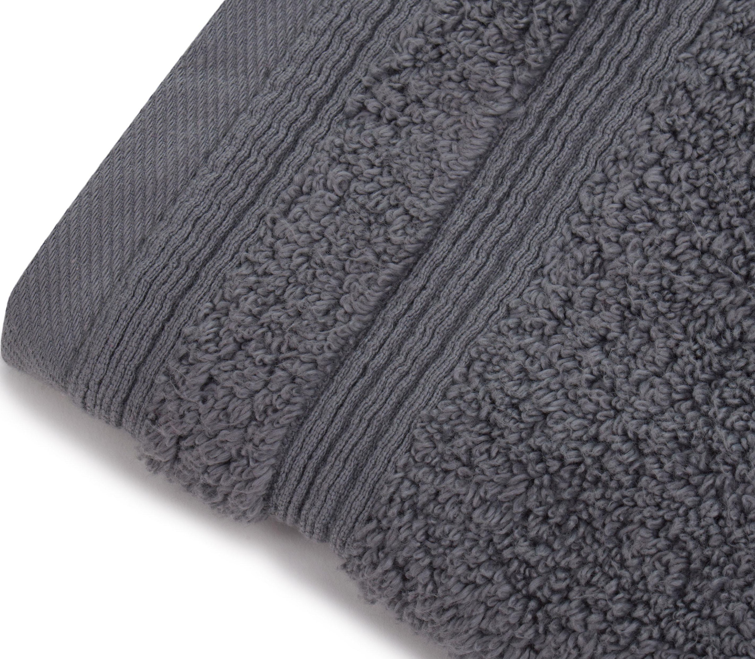 Gözze Gästehandtücher "Monaco" im Set, Uni Farben, mit gewellter Bordüre günstig online kaufen