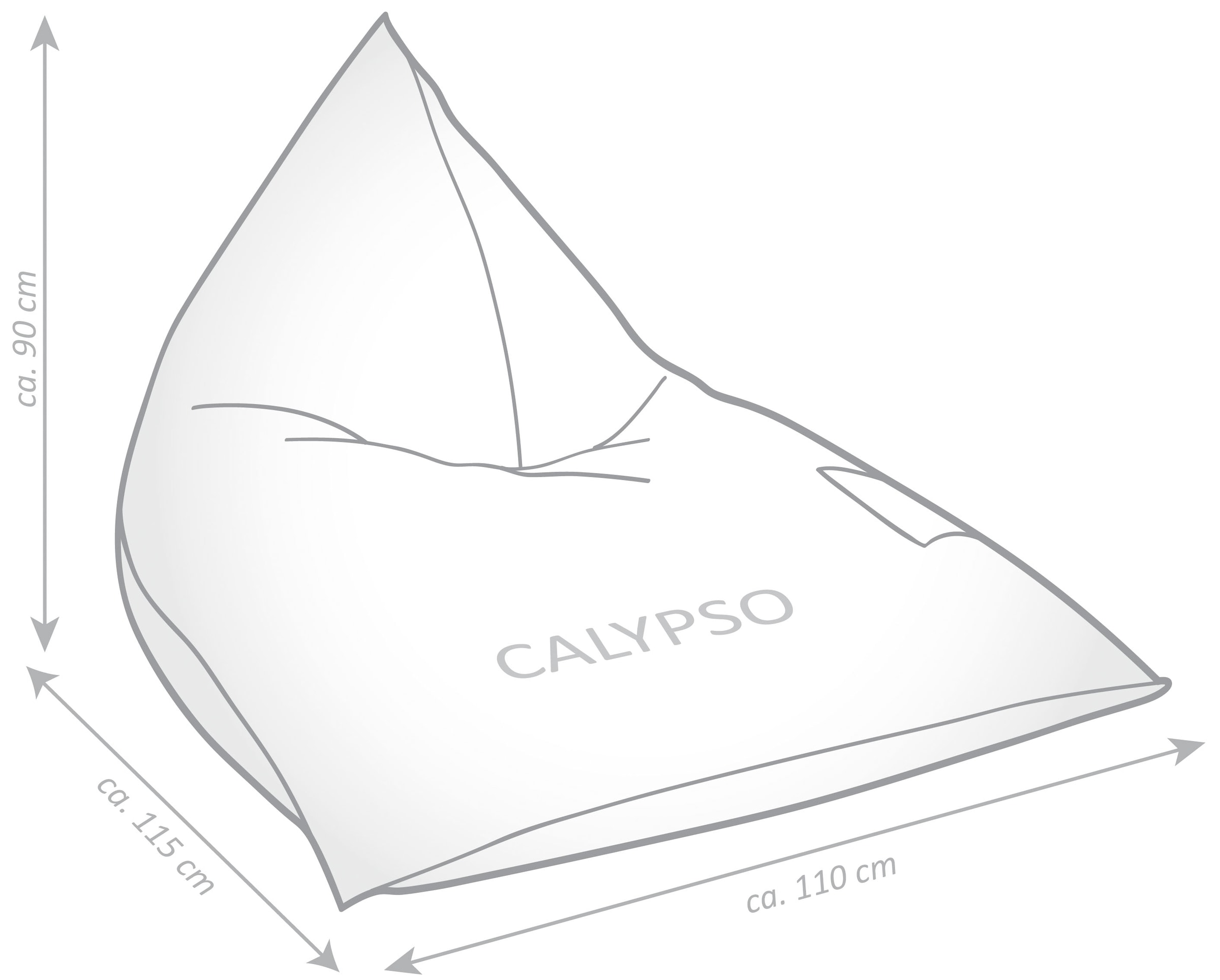 Magma Heimtex Sitzsack »SANTORIN Calypso« 1 Stk. tlg.