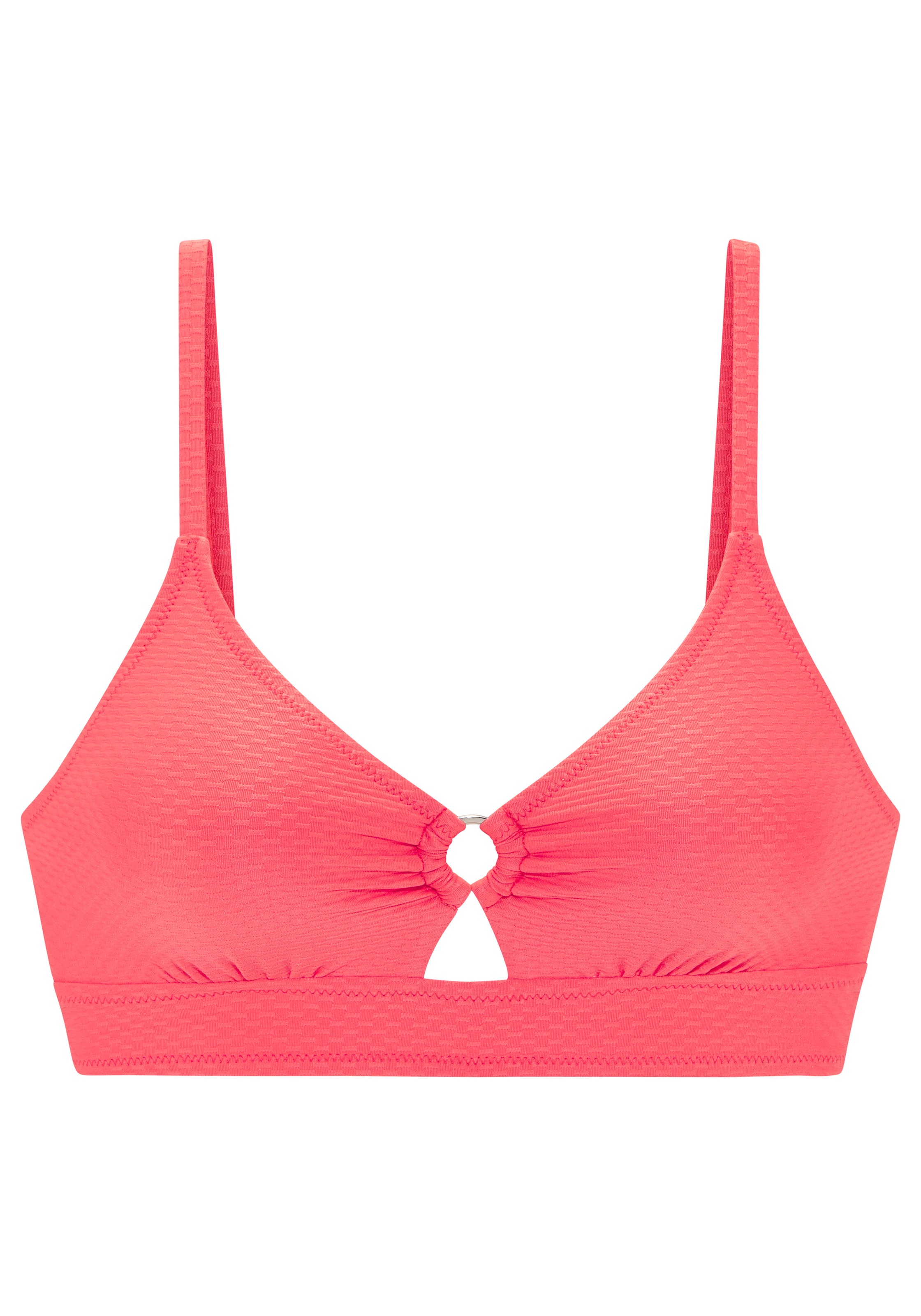 Bruno Banani Triangel-Bikini-Top "Kiara" Mit Zierring zwischen den Cups günstig online kaufen