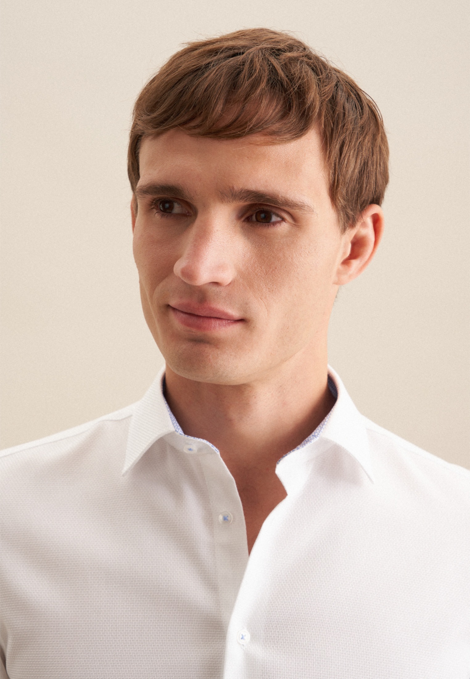 Thumbnail - seidensticker Businesshemd "Slim" Slim 1/1 Kentkragen Kleinmuster