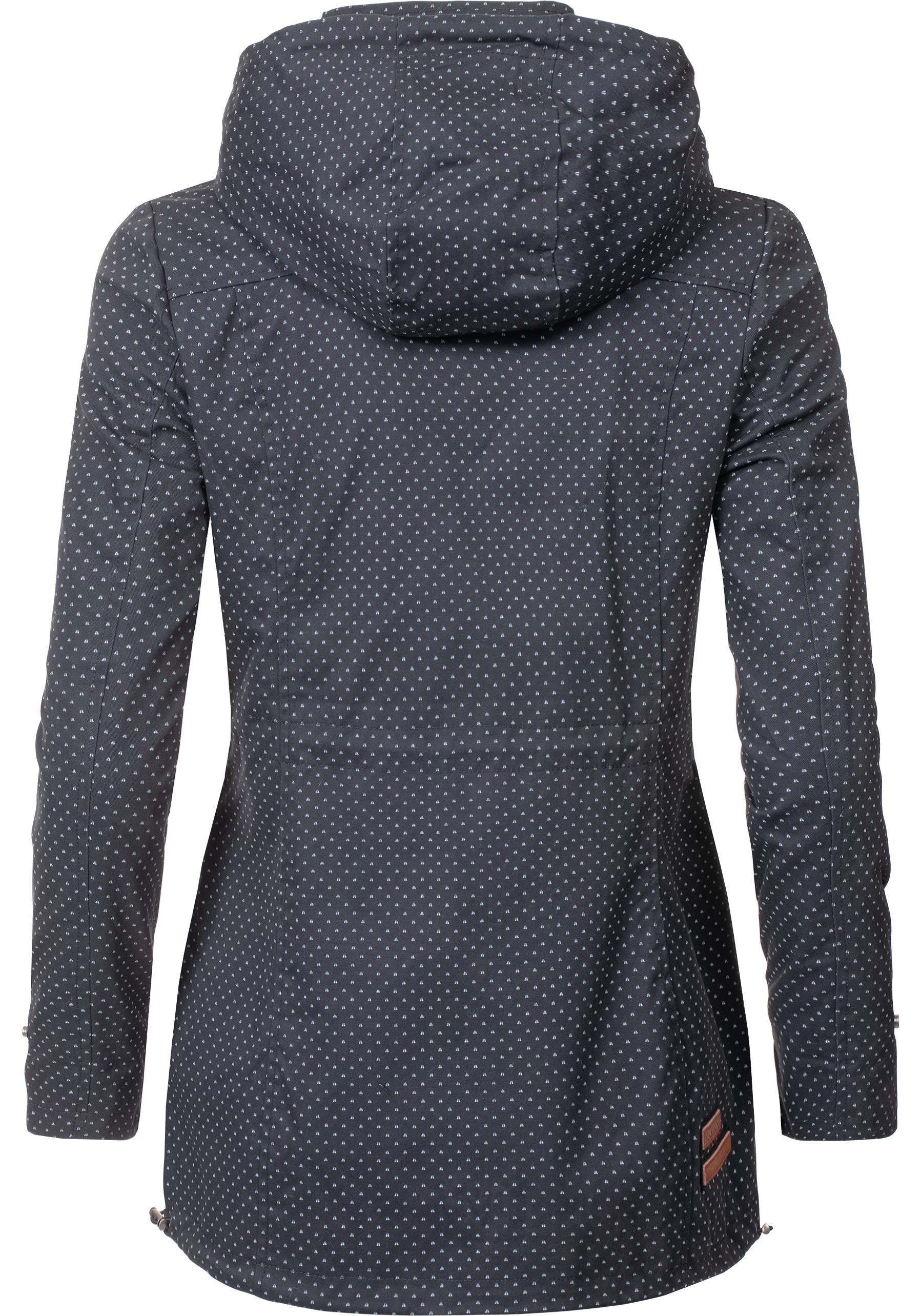 Marikoo Outdoorjacke »Nyokoo«, mit Kapuze, modische Baumwoll Übergangsjacke mit großer Kapuze
