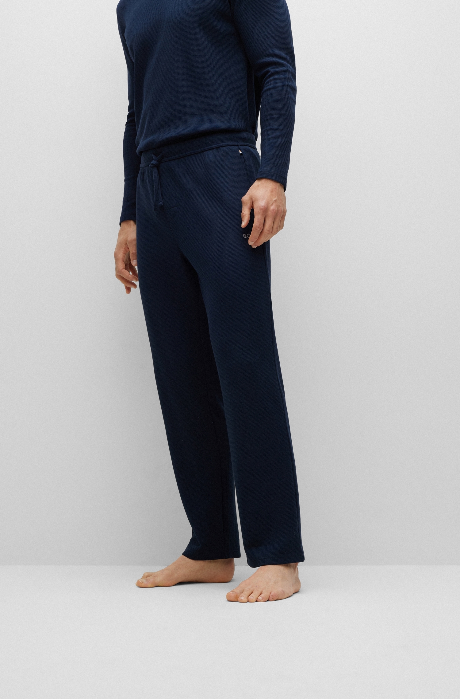 BOSS Pyjamahose "Waffle Pants", mit Waffelmuster