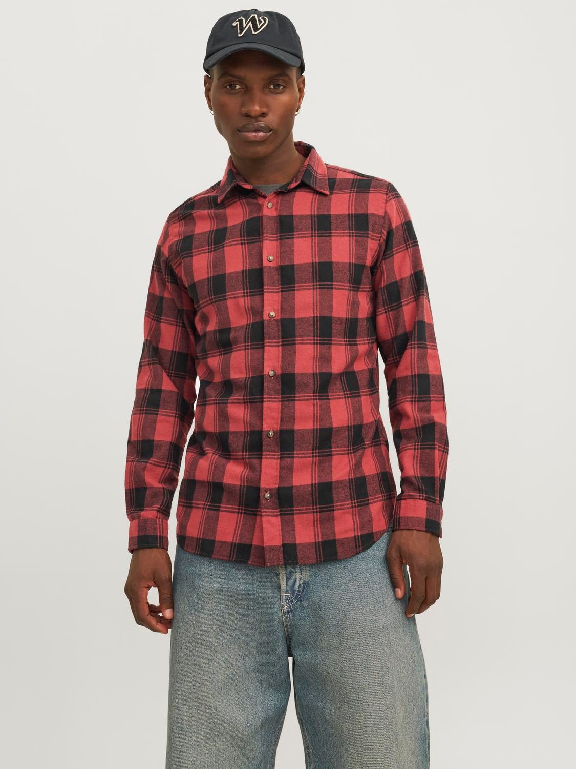 Jack & Jones Langarmhemd "JJJOSHUA FALL BUFFALO SHIRT LS" günstig online kaufen