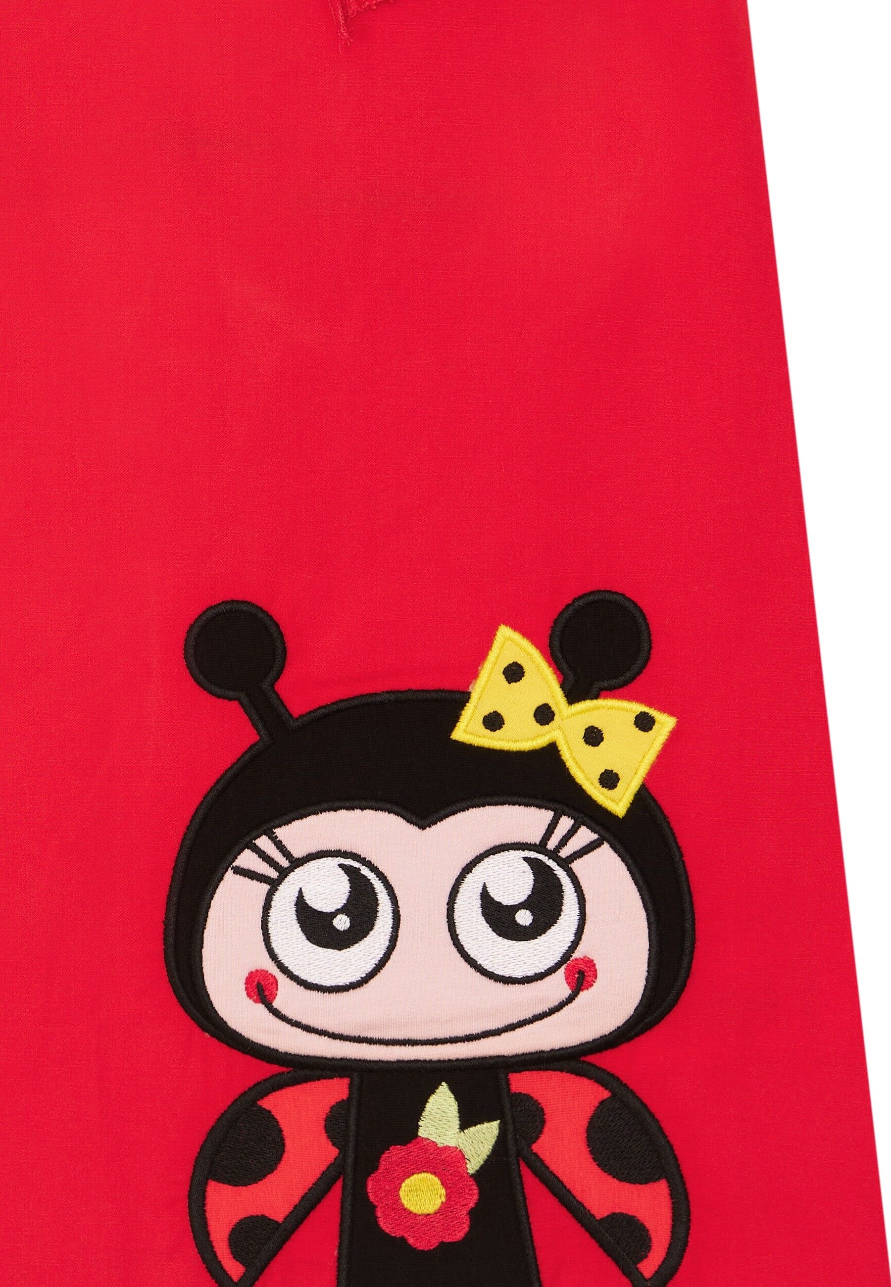 Denokids Shirtkleid »Frilled Lady Bug«, mit Marienkäfer-Applikation