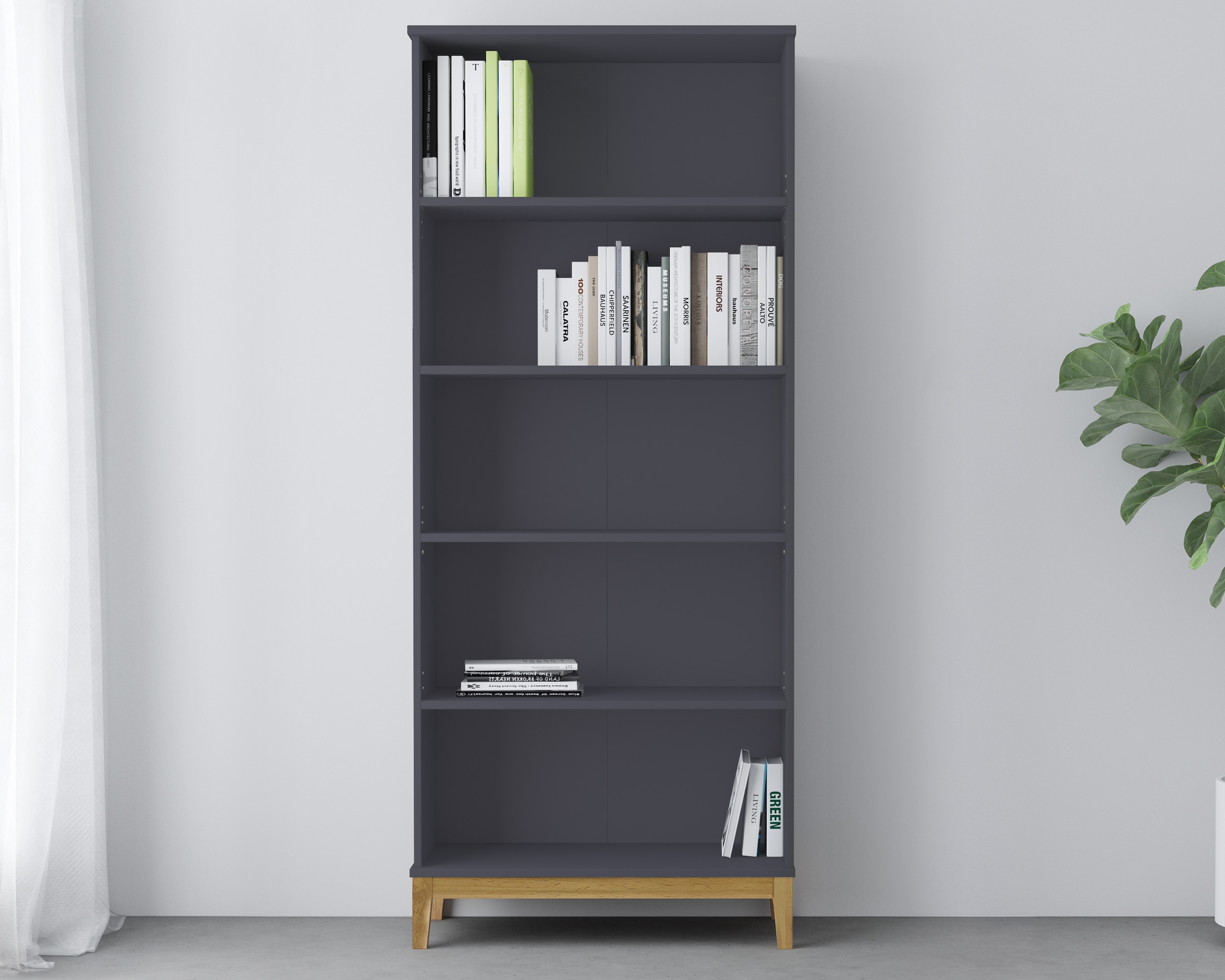 OTTO home Bücherregal "Maryd" mit Untergestell in Holzoptik