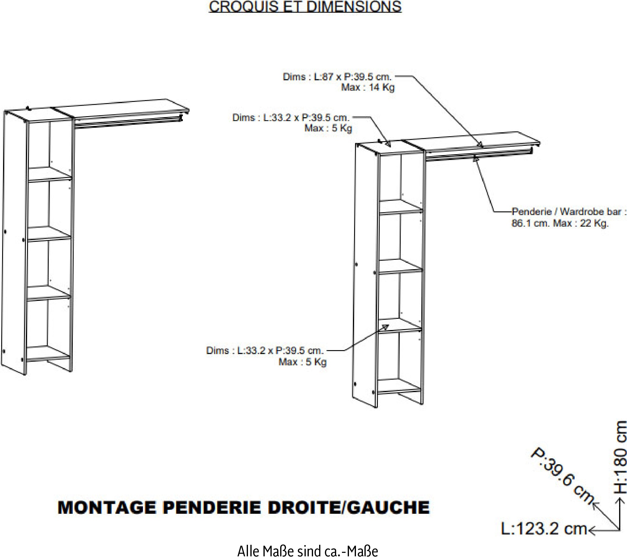 Demeyere GROUP Garderobenschrank »Barbara«, SCHRANKSYSTEM