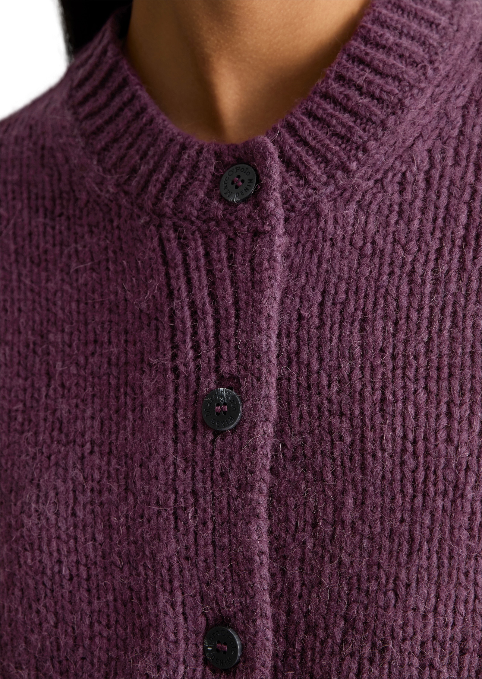 Marc O'Polo DENIM Strickweste »aus kuscheligem Schurwolle-Alpaka-Mix«