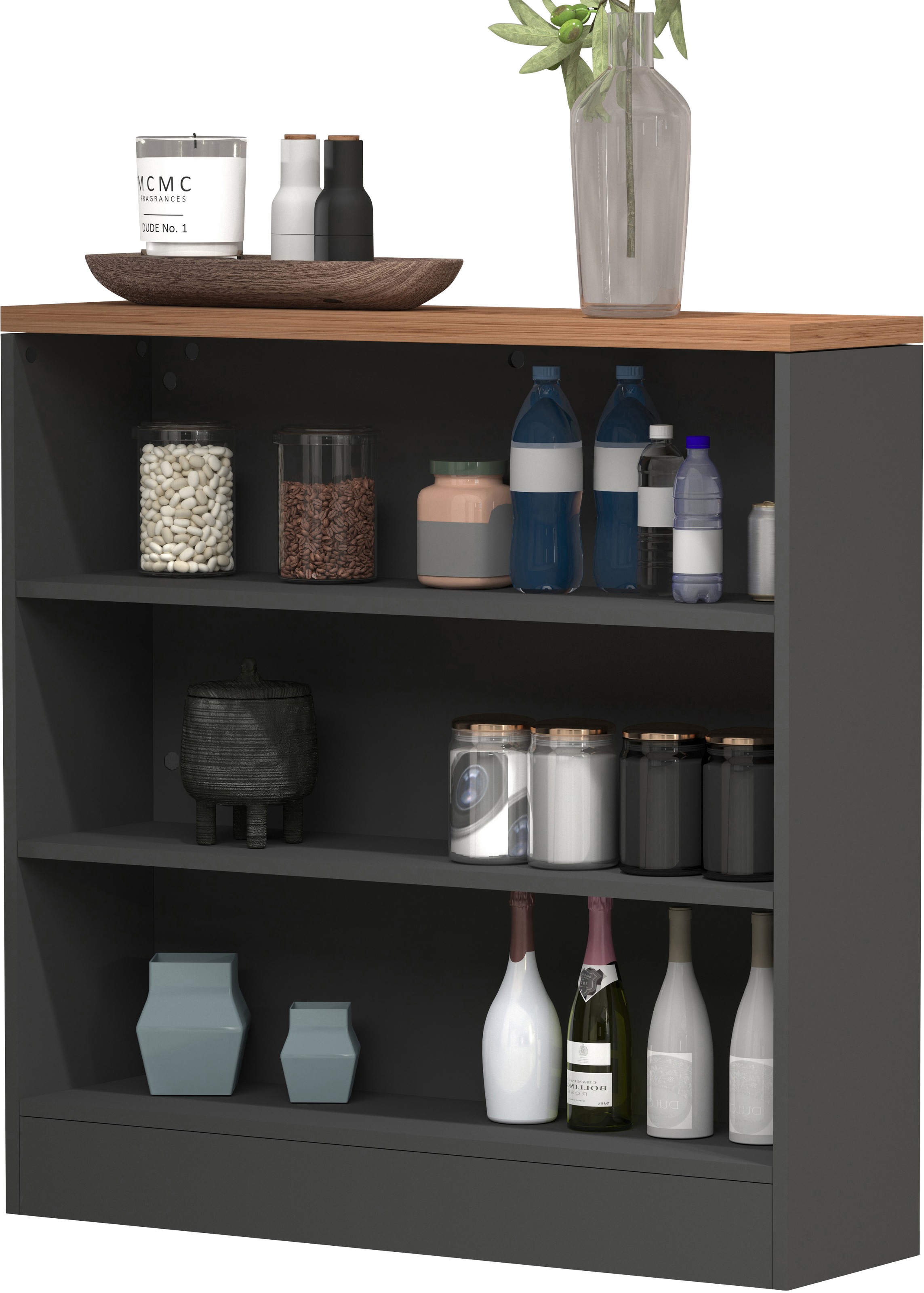 KOCHSTATION Küchenregal "Sole,Regal,Standregal,Küchenregal,Ablageregal" Kom günstig online kaufen