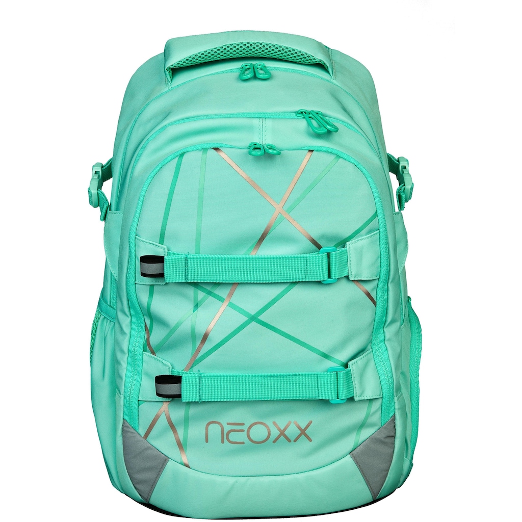 neoxx Schulrucksack »Active, Mint to be«, reflektierende Details