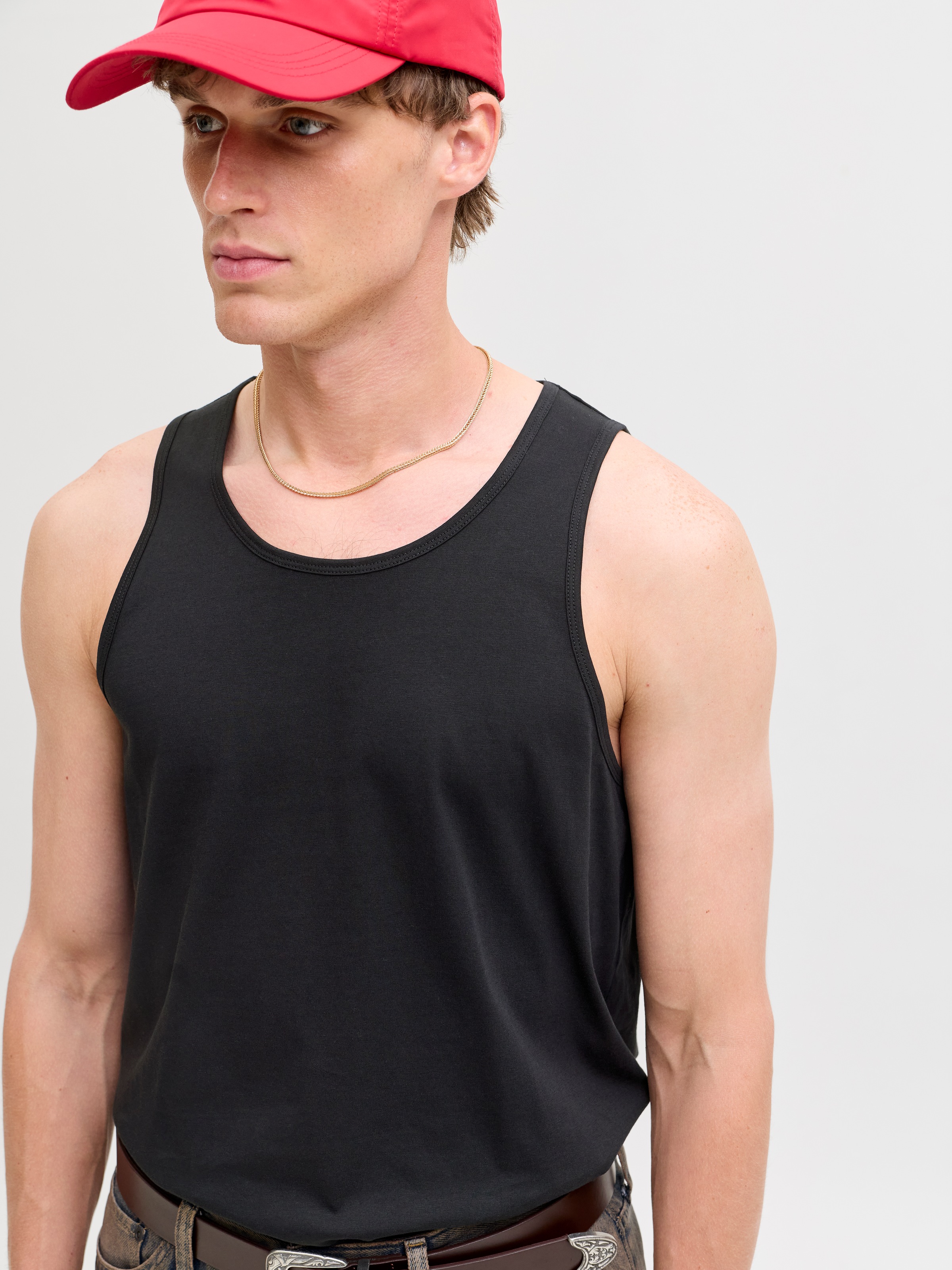 Jack & Jones Muscleshirt "JJEORGANIC BASIC TANKTOP NOOS" Baumwolle, Rundhal günstig online kaufen