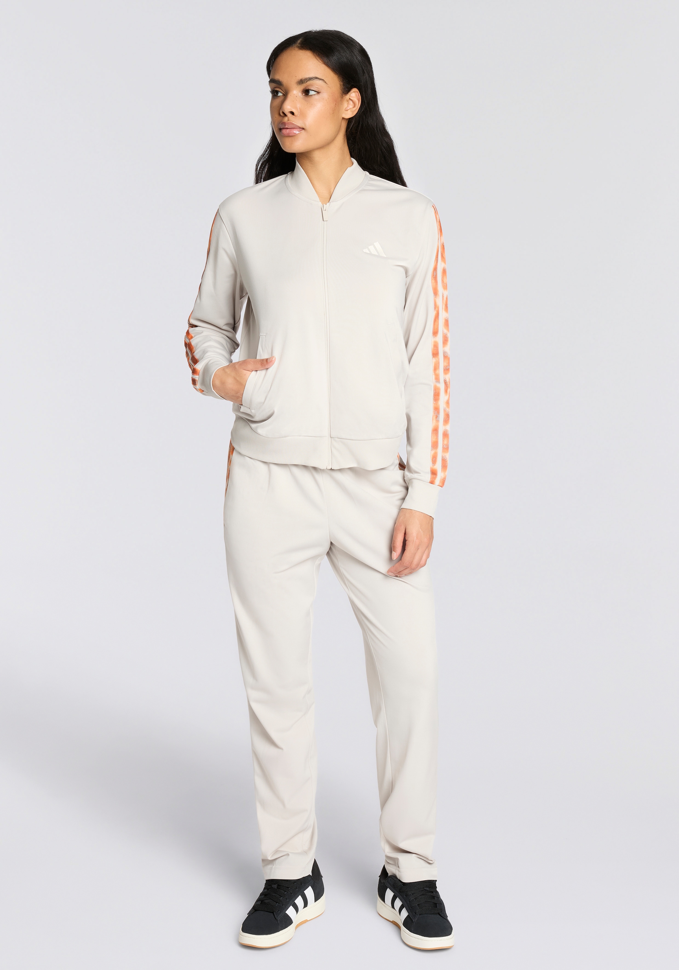 adidas Sportswear Trainingsanzug »3-STRIPES LEOPARD PRINT« 2 tlg.