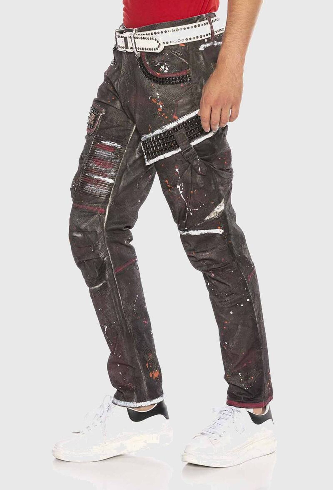 Cipo & Baxx 5-Pocket-Jeans »Cipo & Baxx Jeans« mit coolem Print
