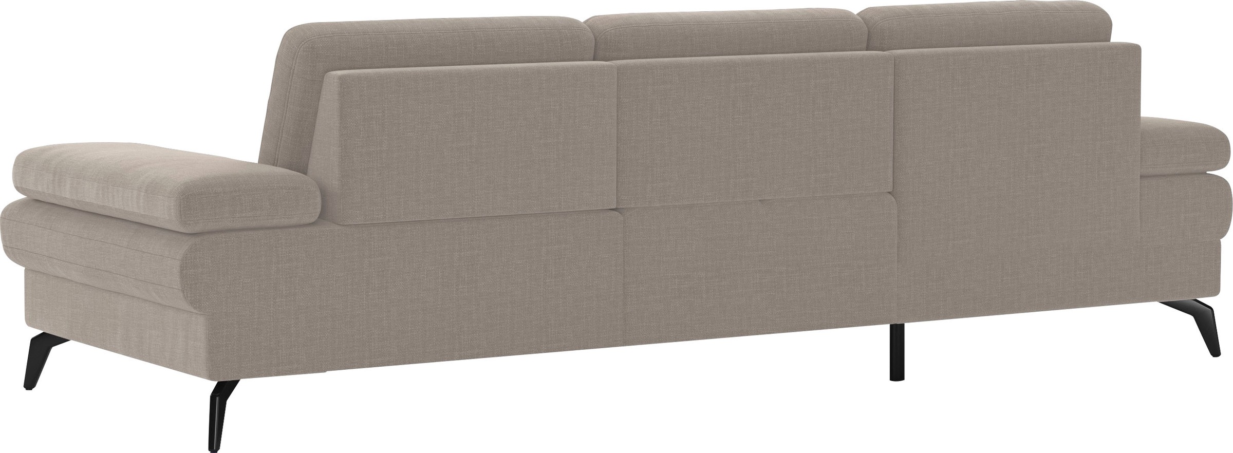sit&more Ecksofa »Morris L-Form, inkl. Sitztiefenverstellung«, wahlweise mit Armteilverstellung, Bettfunktion & Bettkasten