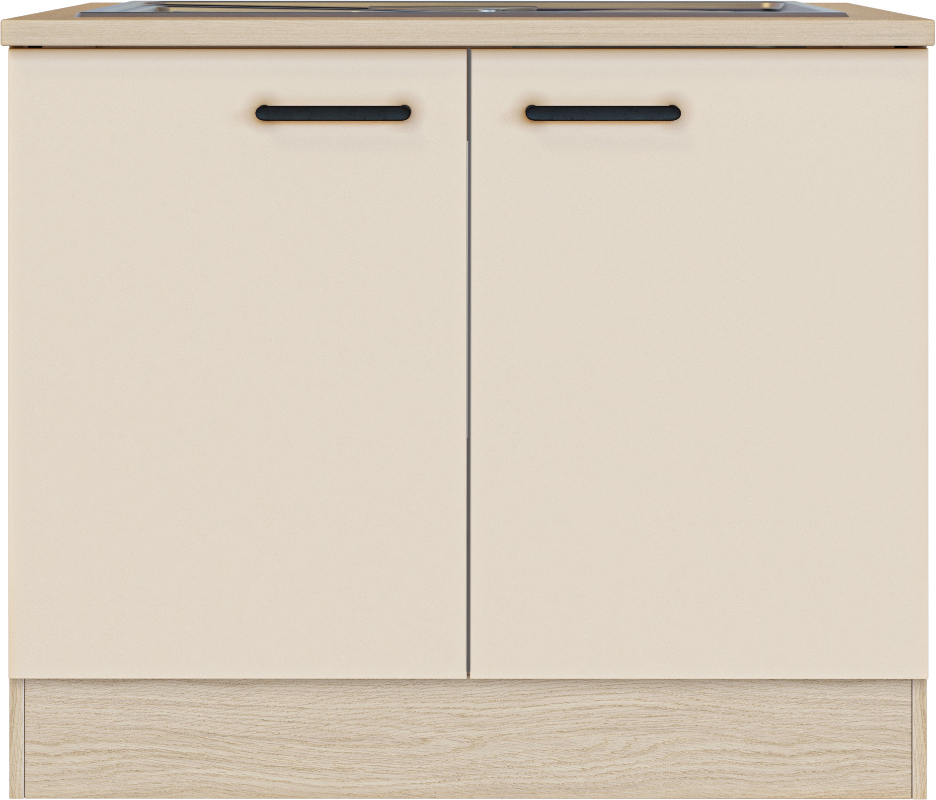 Flex-Well Spülenschrank »Creso« 2 Stk. tlg. mit Einlegeboden, Arbeitsplatte und Edelstahlspüle