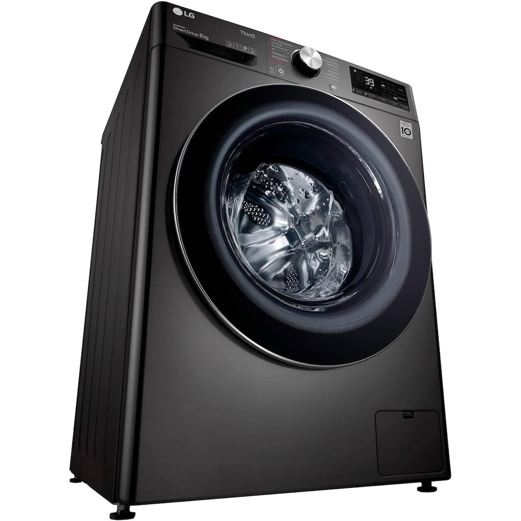 LG Waschmaschine »F4WV708P2BA«, F4WV708P2BA, 8 kg, 1400 U/min, TurboWash® - Waschen in nur 39 Minuten