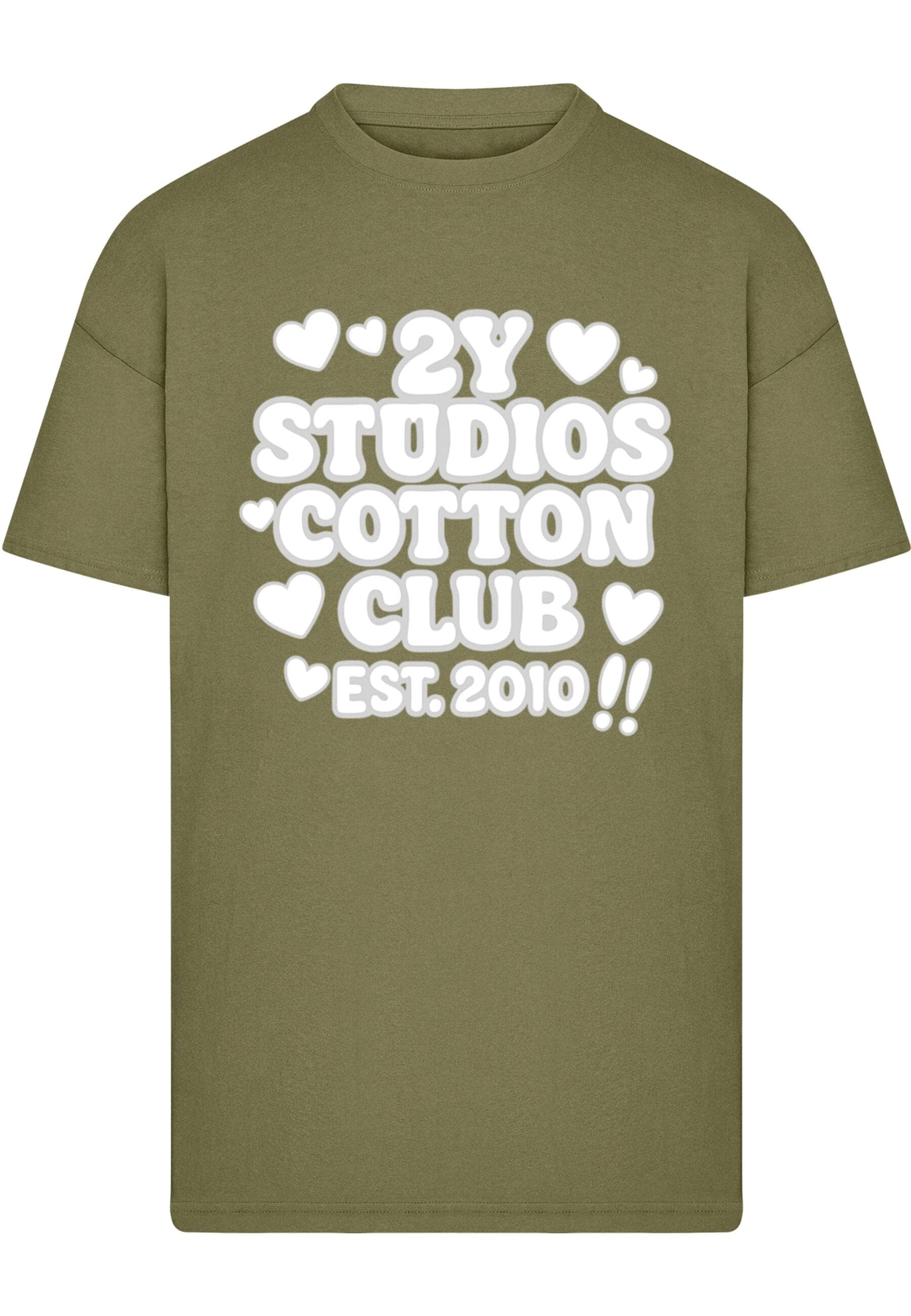 2Y Studios T-Shirt "2Y Studios Cotton Club Slogan Tee" 1 Stk. tlg. günstig online kaufen