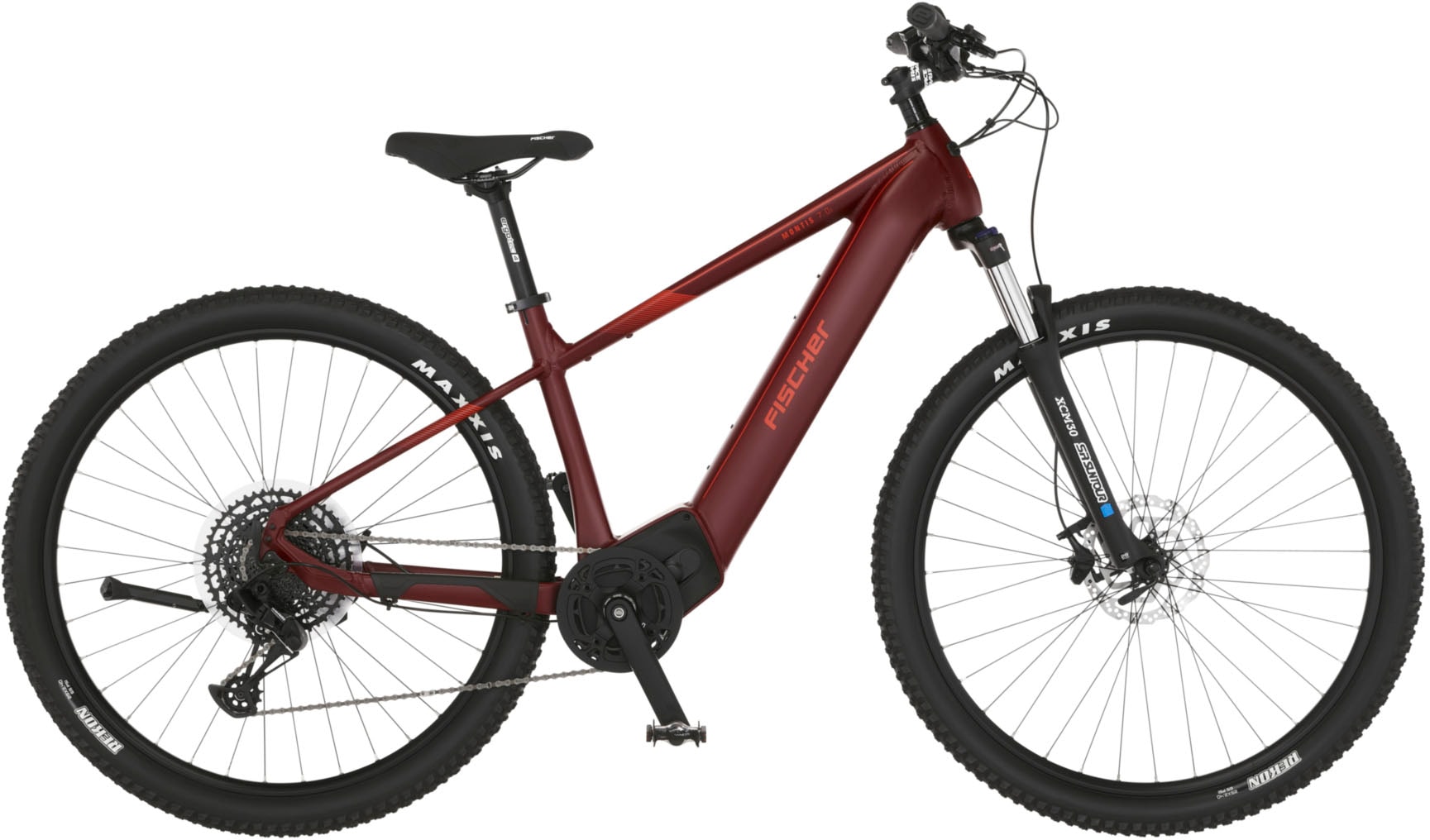 FISCHER Fahrrad E-Bike "MONTIS 7.0I 630", 12 Gang, SRAM, SX 11-50, Mittelmotor 250 W, (Schloss), Pedelec, Elektrofahrrad