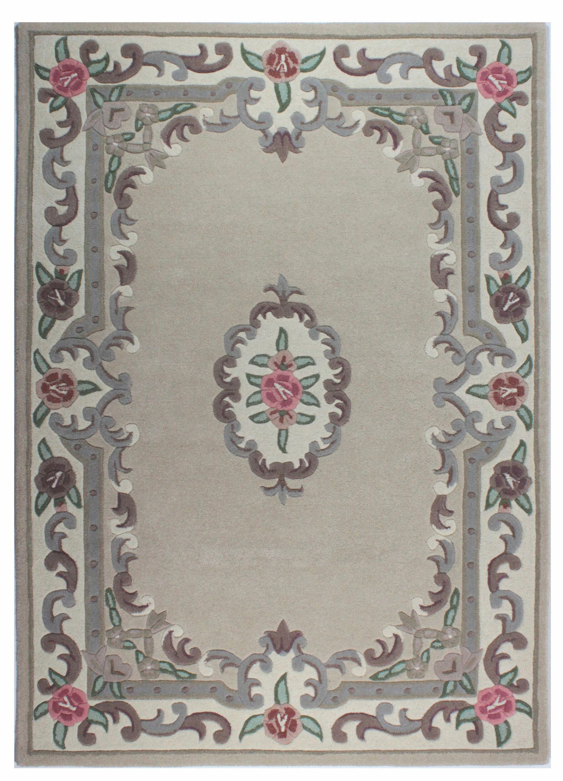FLAIR RUGS Wollteppich "Aubusson" rechteckig 10 mm Höhe Wolle, Teppich, Woh günstig online kaufen